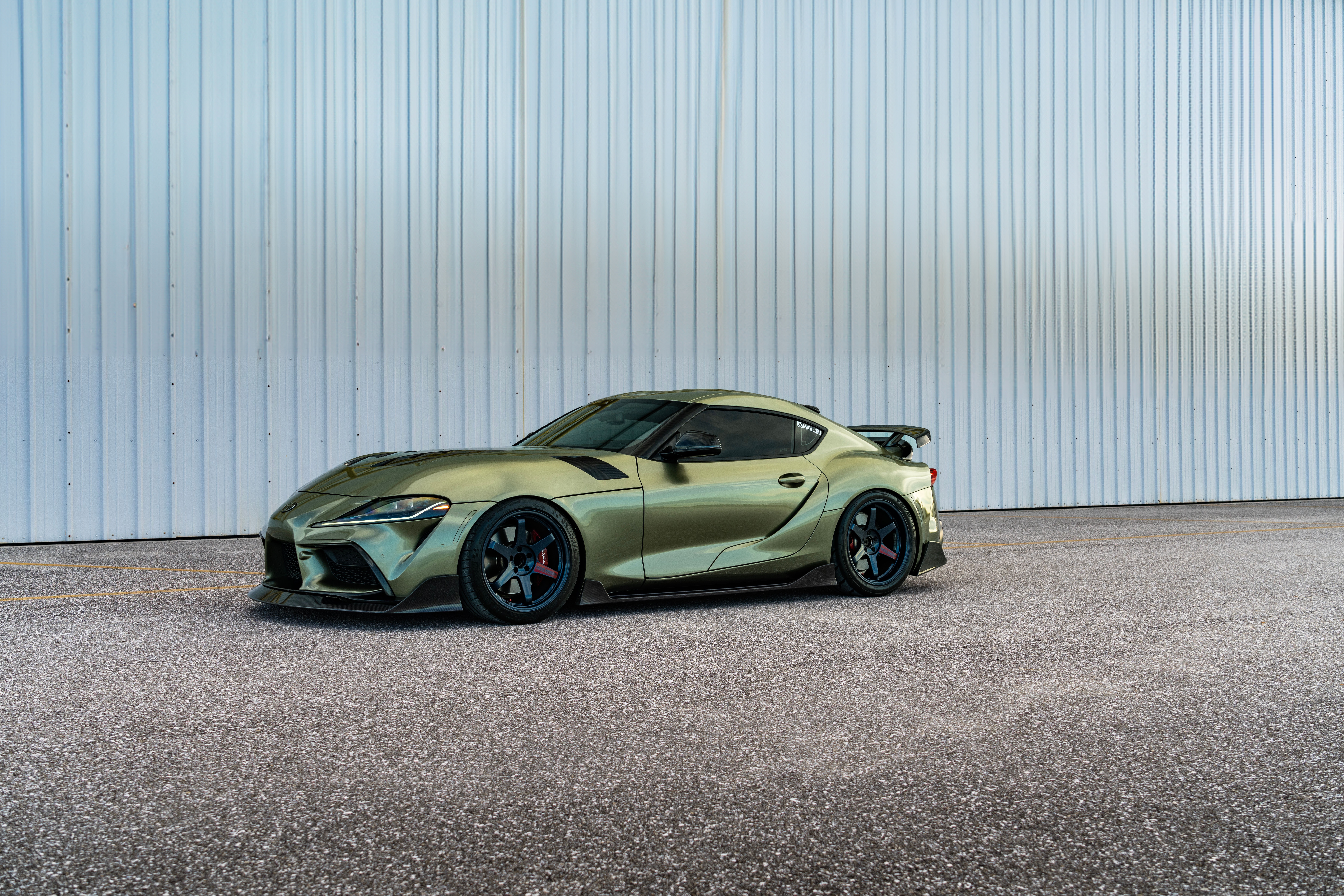 Toyota Supra Mk5 Matt Millienum Jade HD Wallpaper