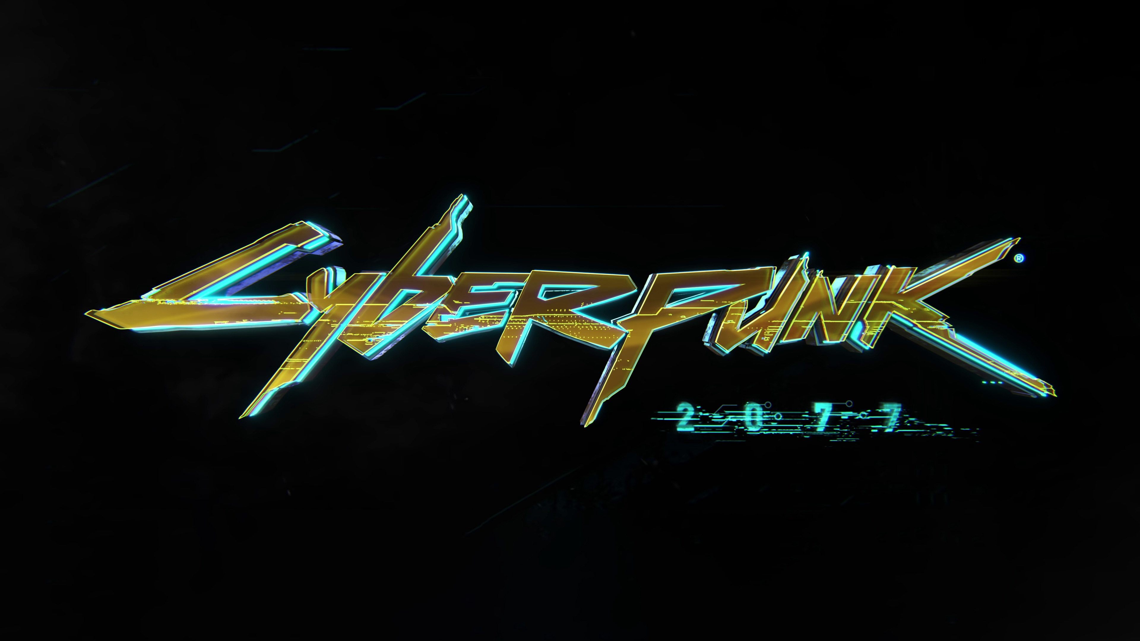 Cyberpunk 2077 Logo HD Wallpaper