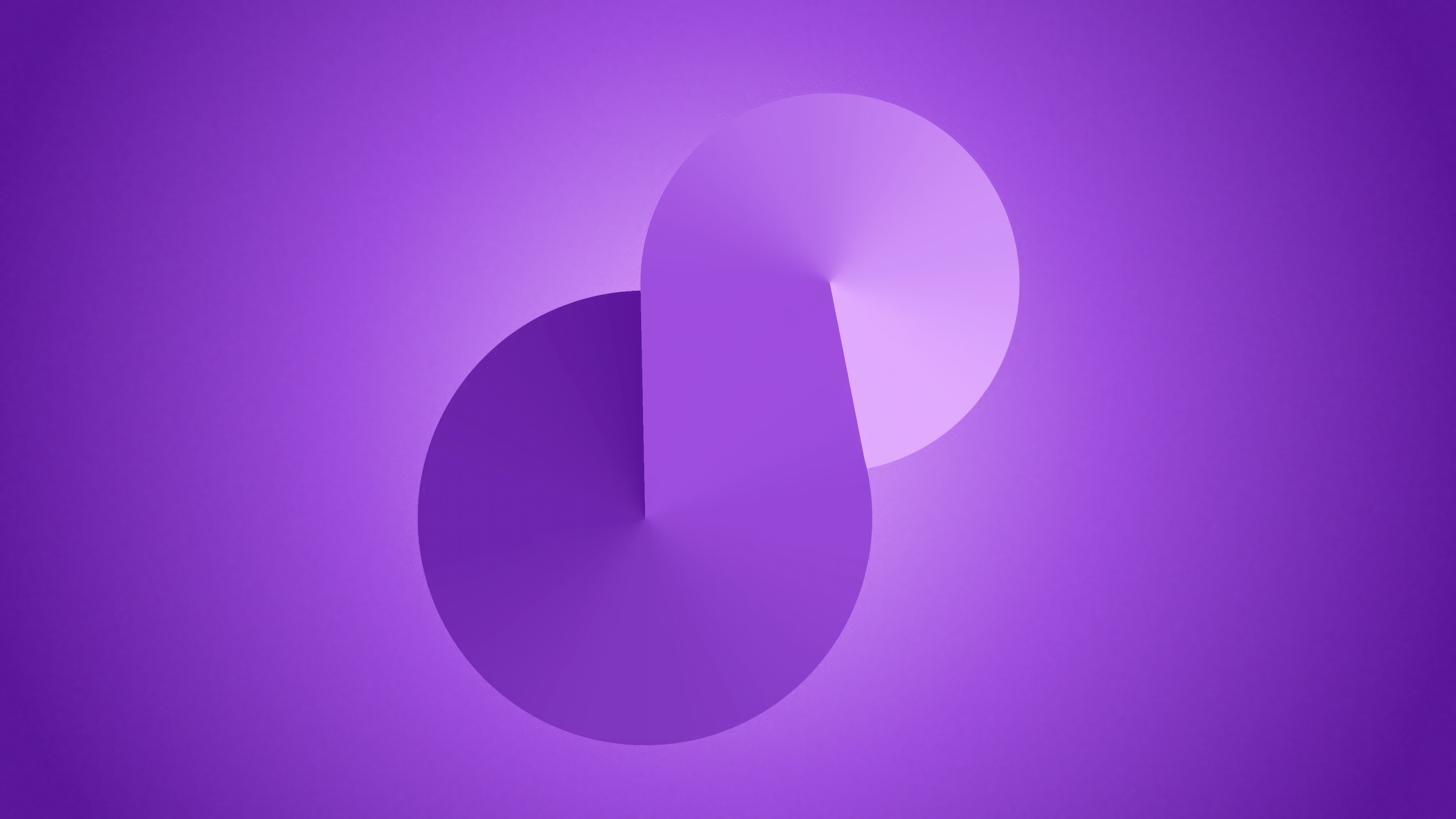 Purple abstract blend with gradient circles HD Wallpaper