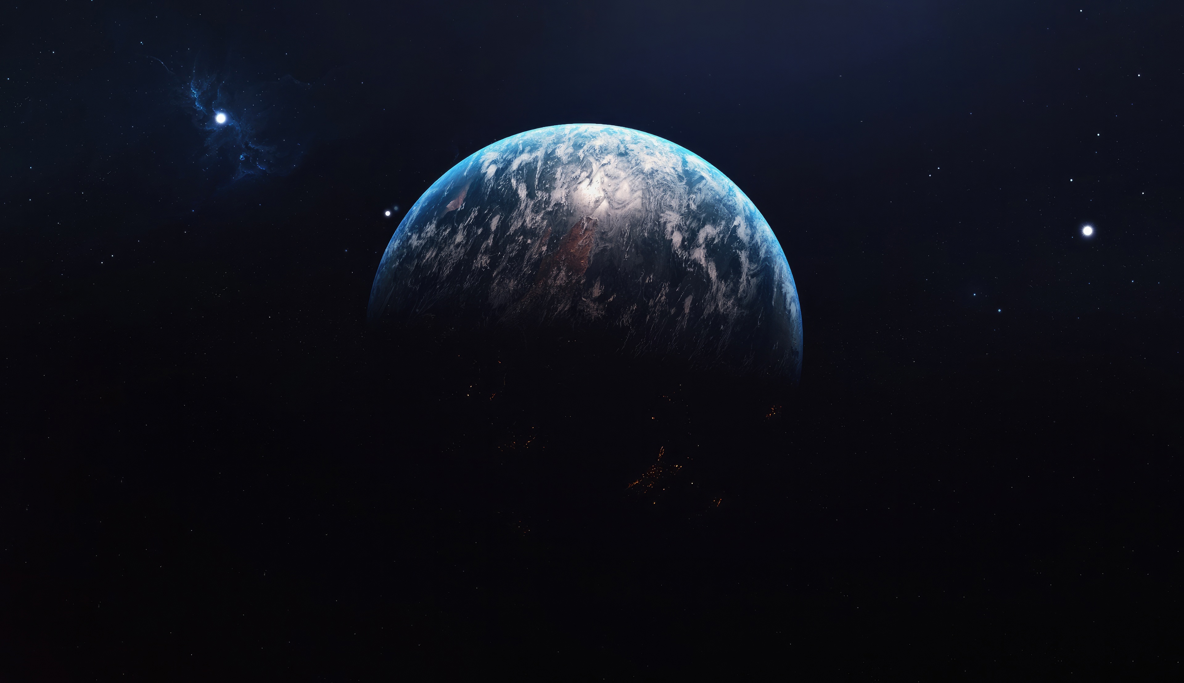 Beautiful Earth From Space HD Wallpaper