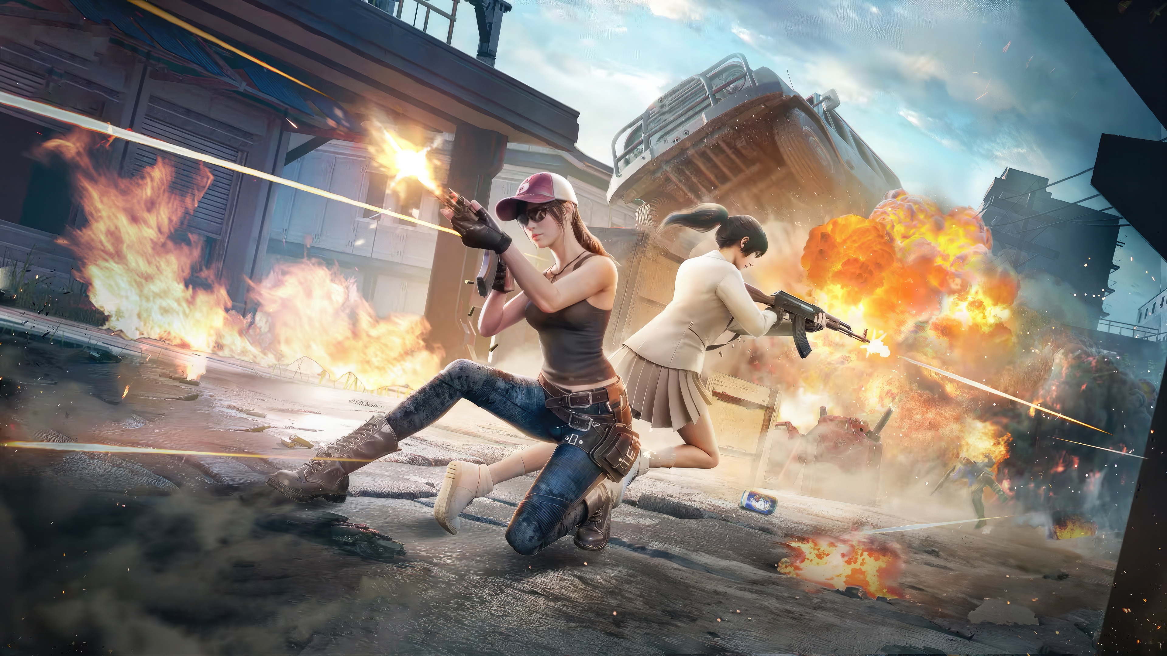 Pubg 2024 Game Characters in Combat HD Wallpaper