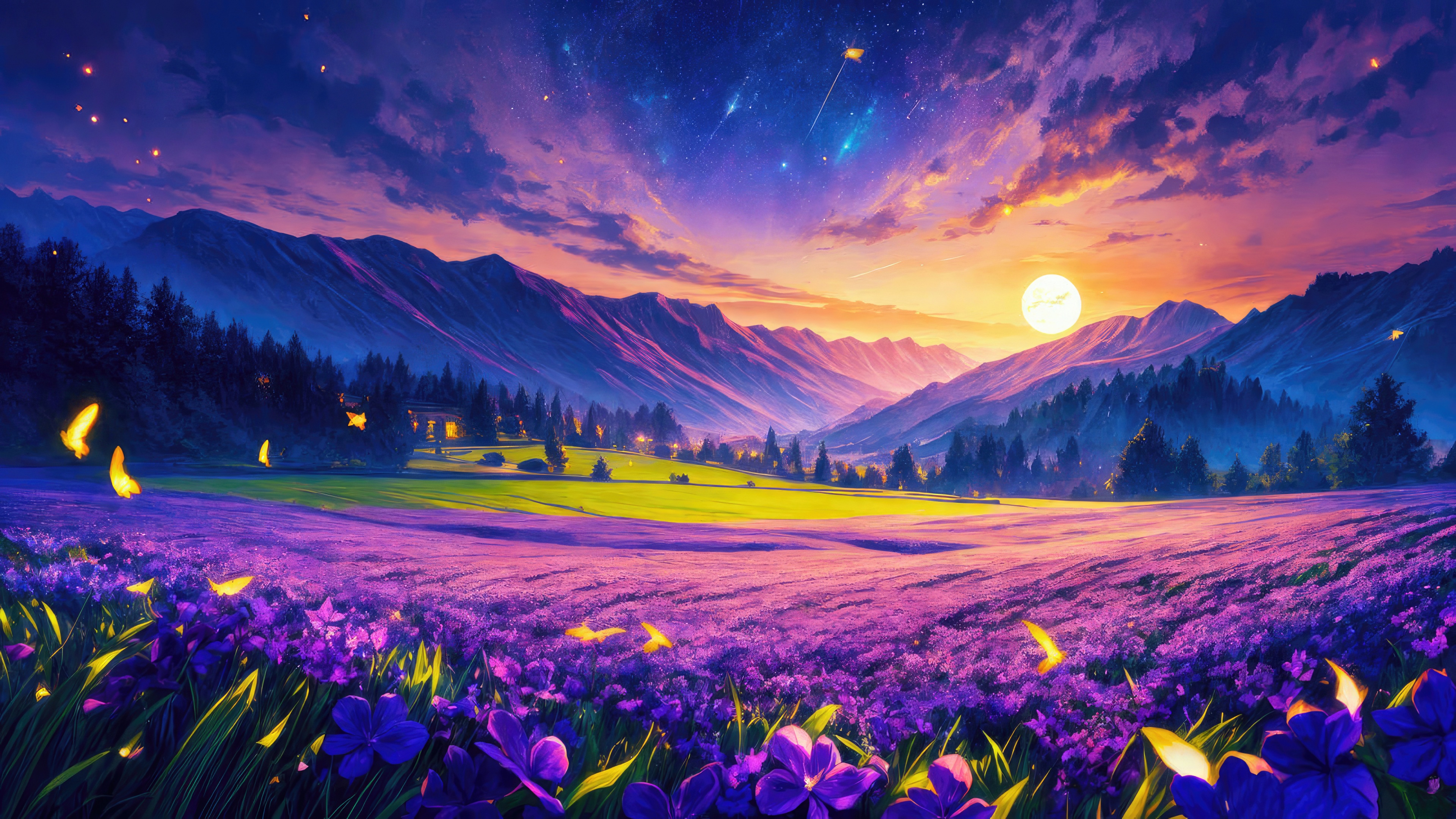 Majestic Mountains In Morning Light HD Wallpaper