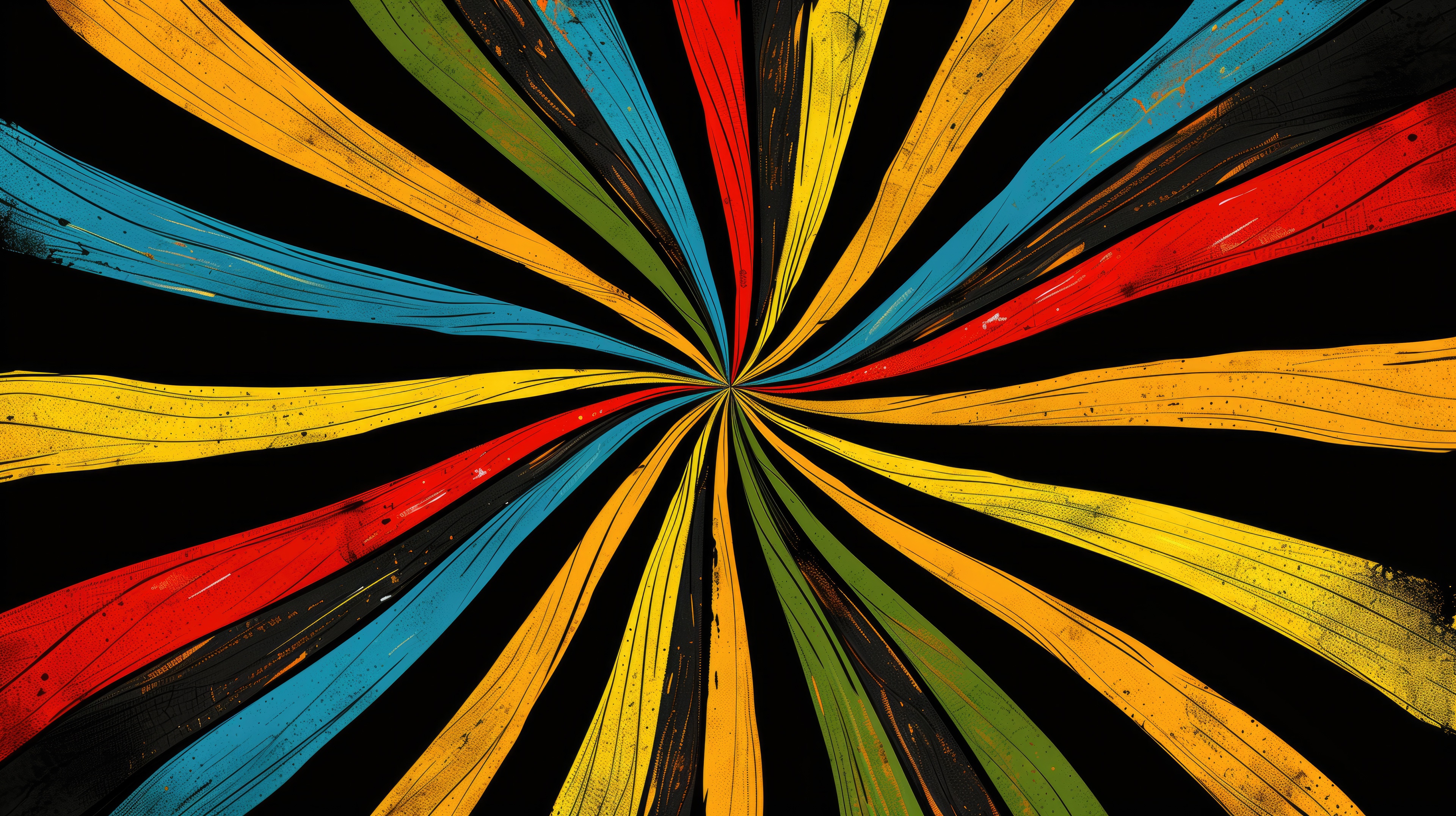 Colorful Abstract Swirling Lines HD Wallpaper
