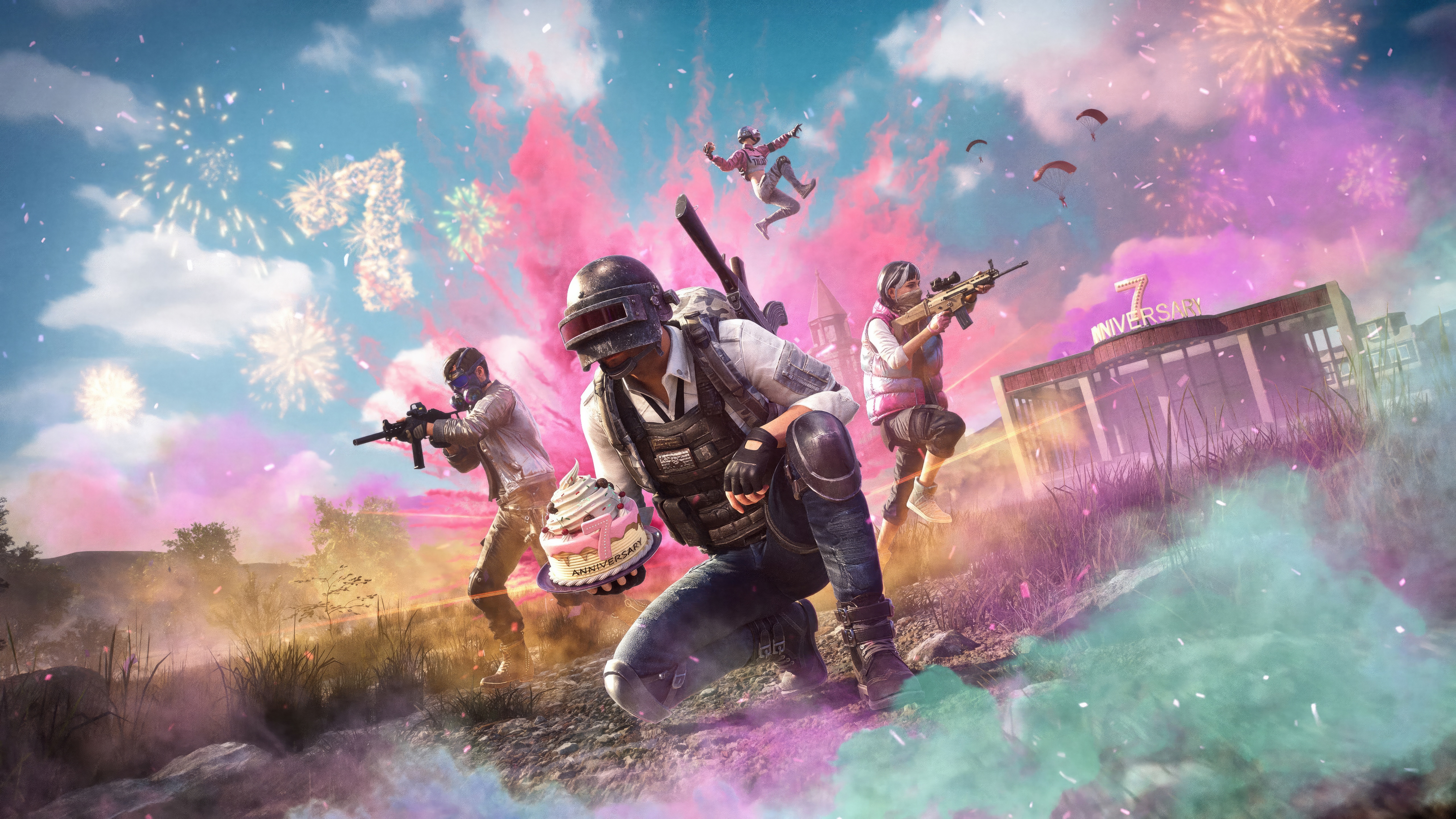 PUBG 7 Year Anniversary Celebration HD Wallpaper