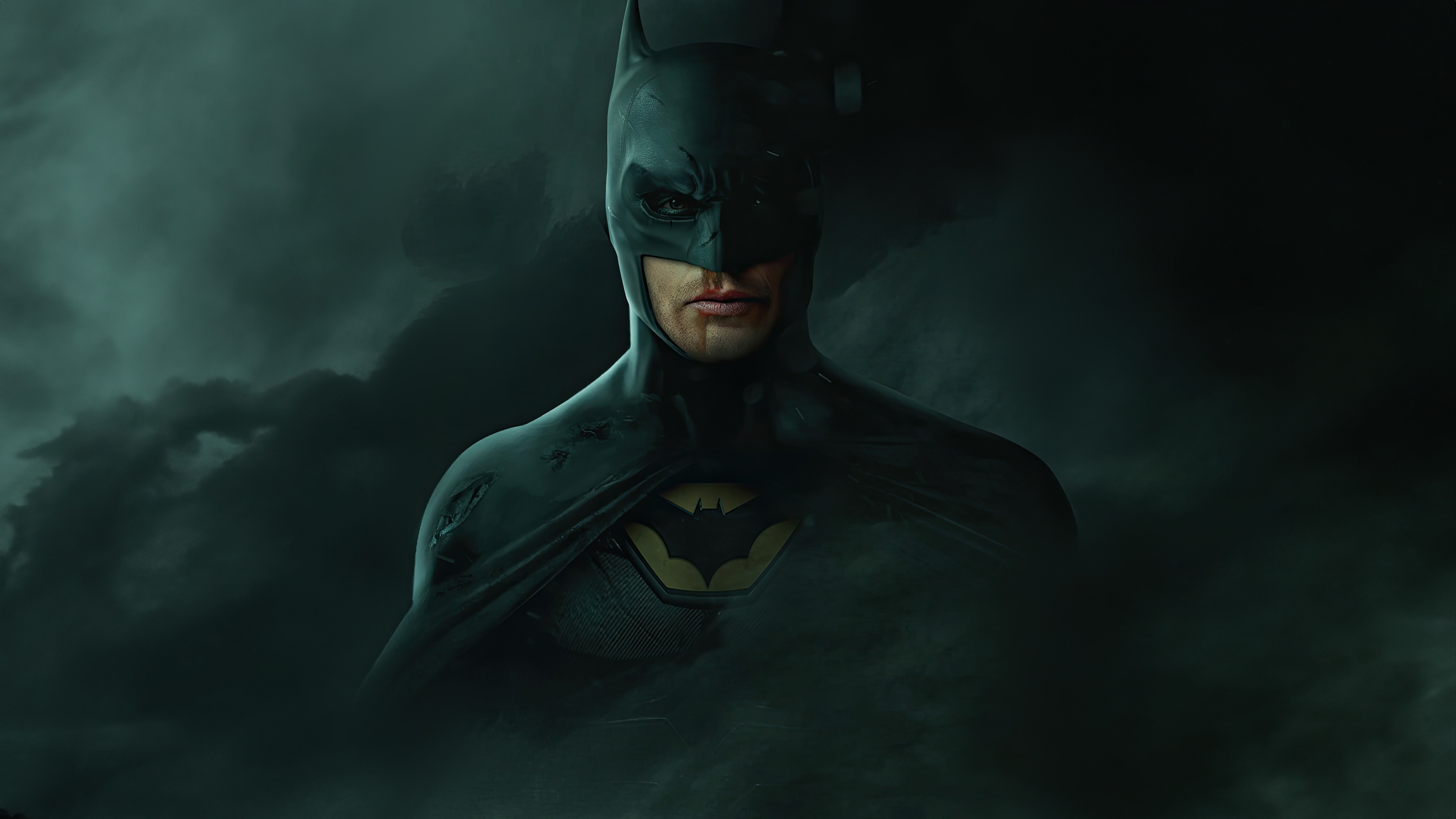 Jensen Ackles as Batman in dark clouds HD Wallpaper