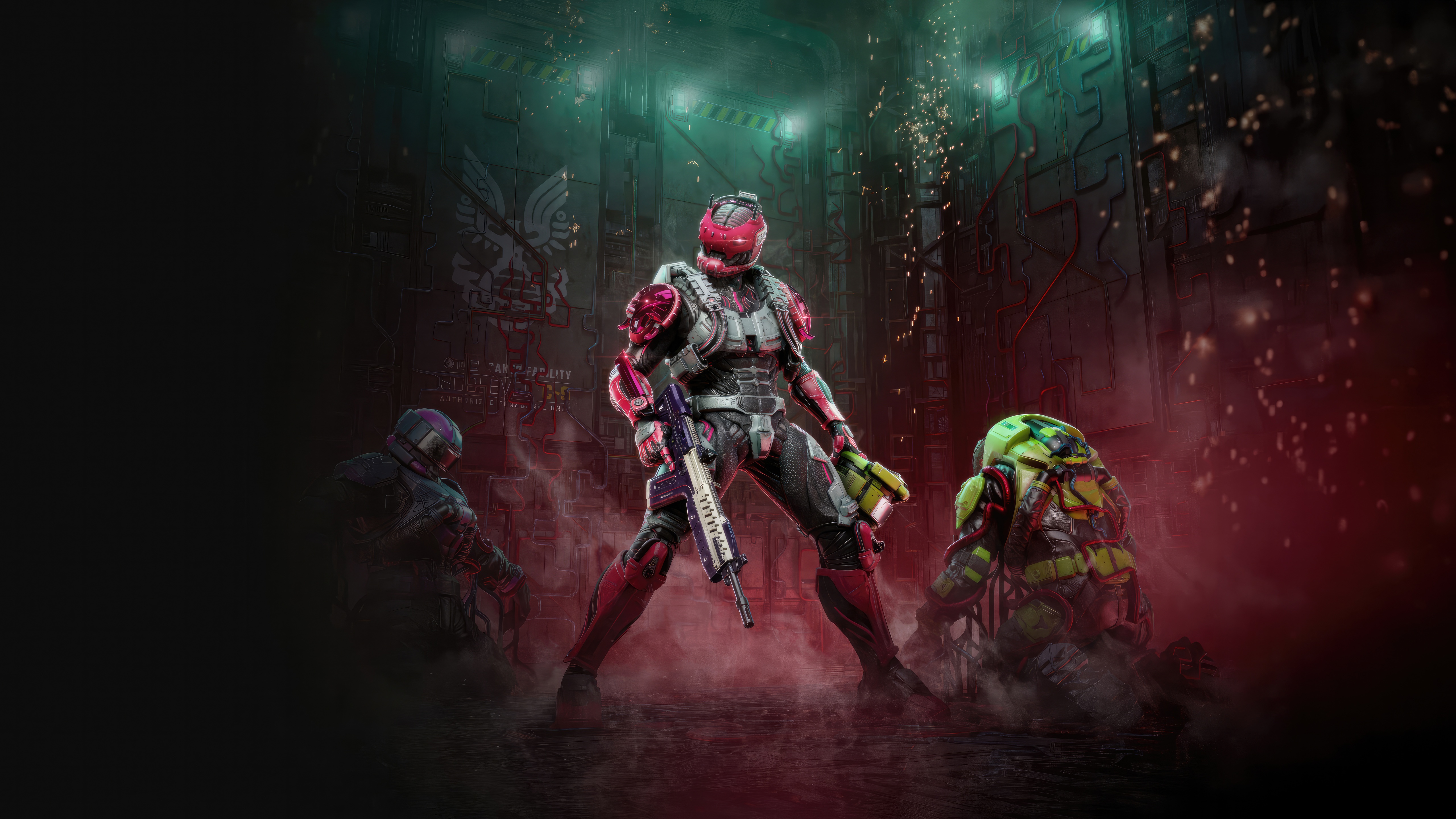Halo Infinite Cyber Showdown 2 Spartans HD Wallpaper