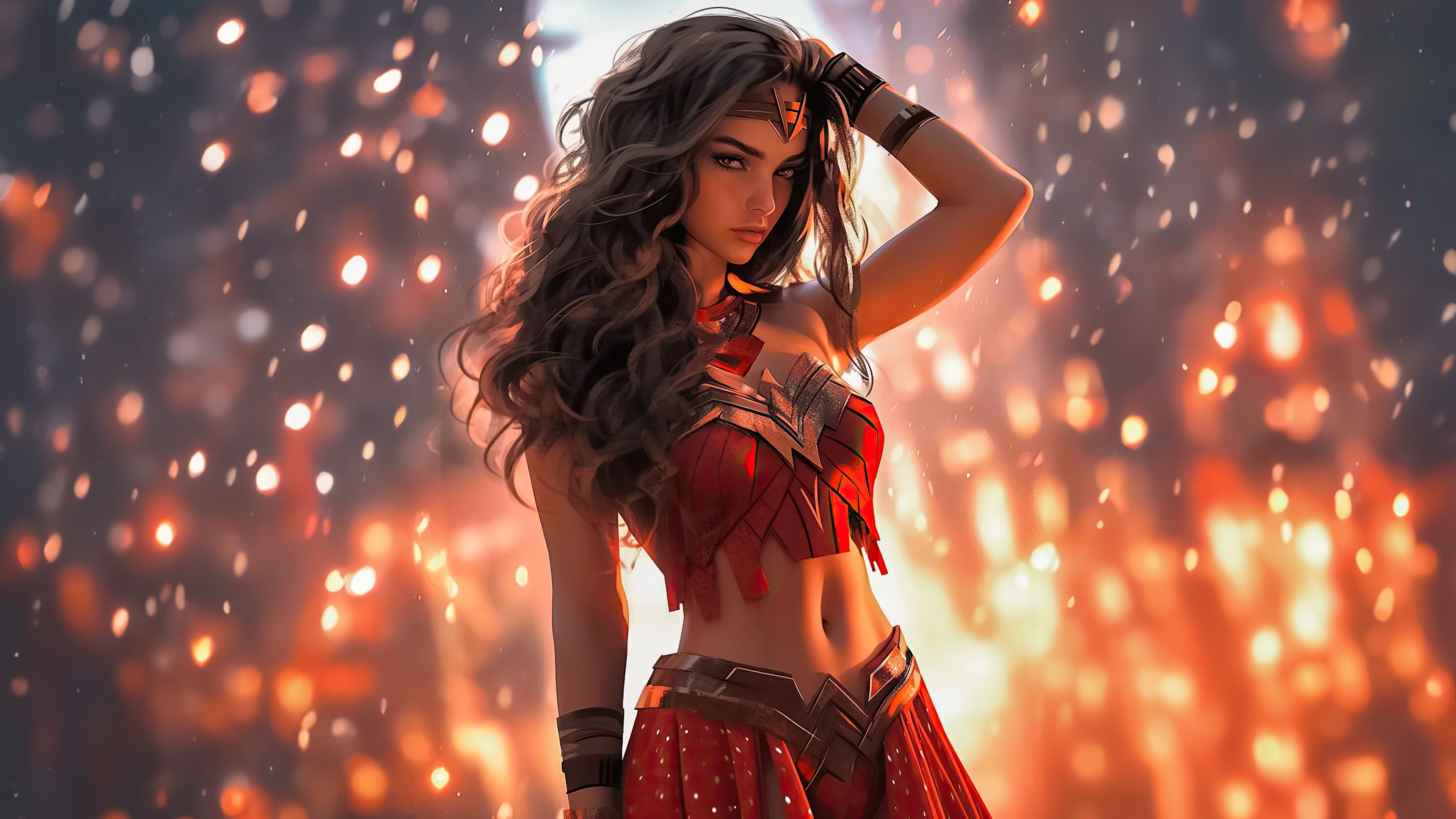 Wonder Woman Realm Of Love HD Wallpaper