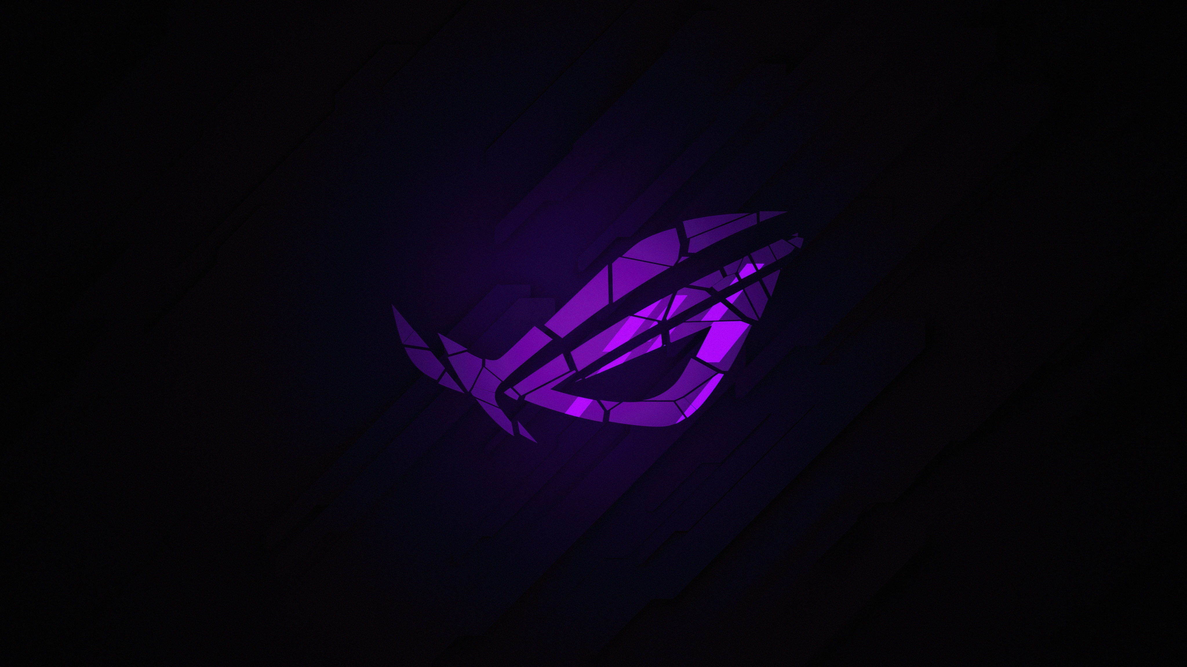 Asus ROG Logo Violet Shine HD Wallpaper