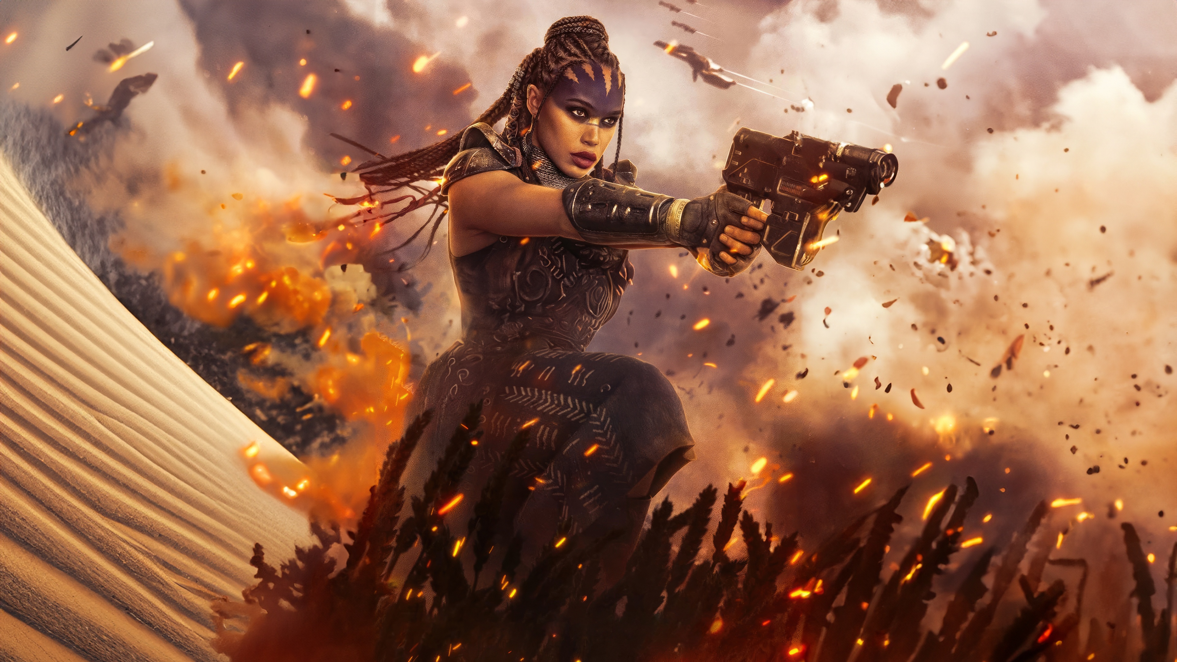 Cleopatra Coleman in Rebel Moon Part Two HD Wallpaper