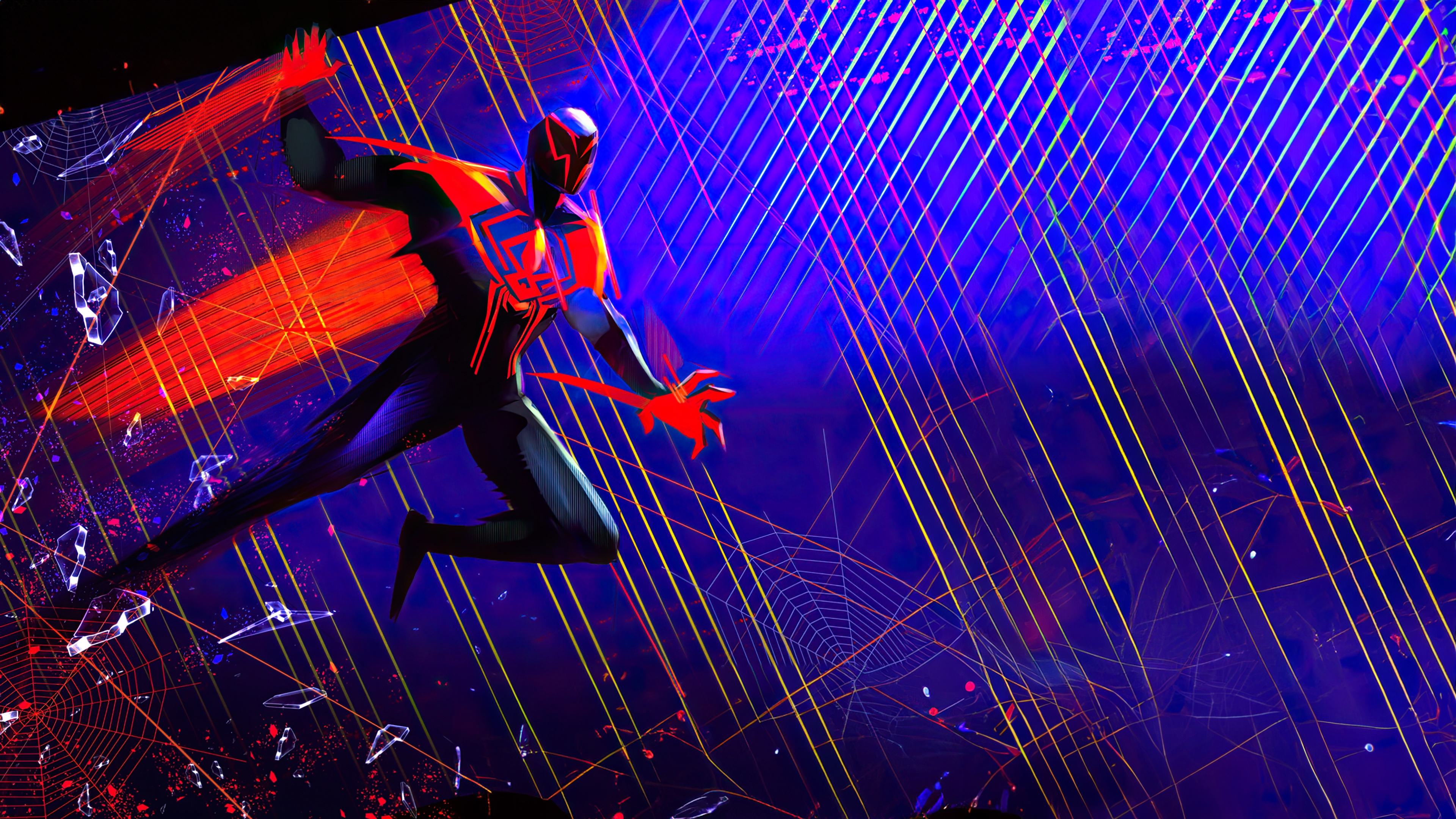 Spider-Man 2099 in a Dimensional Space HD Wallpaper