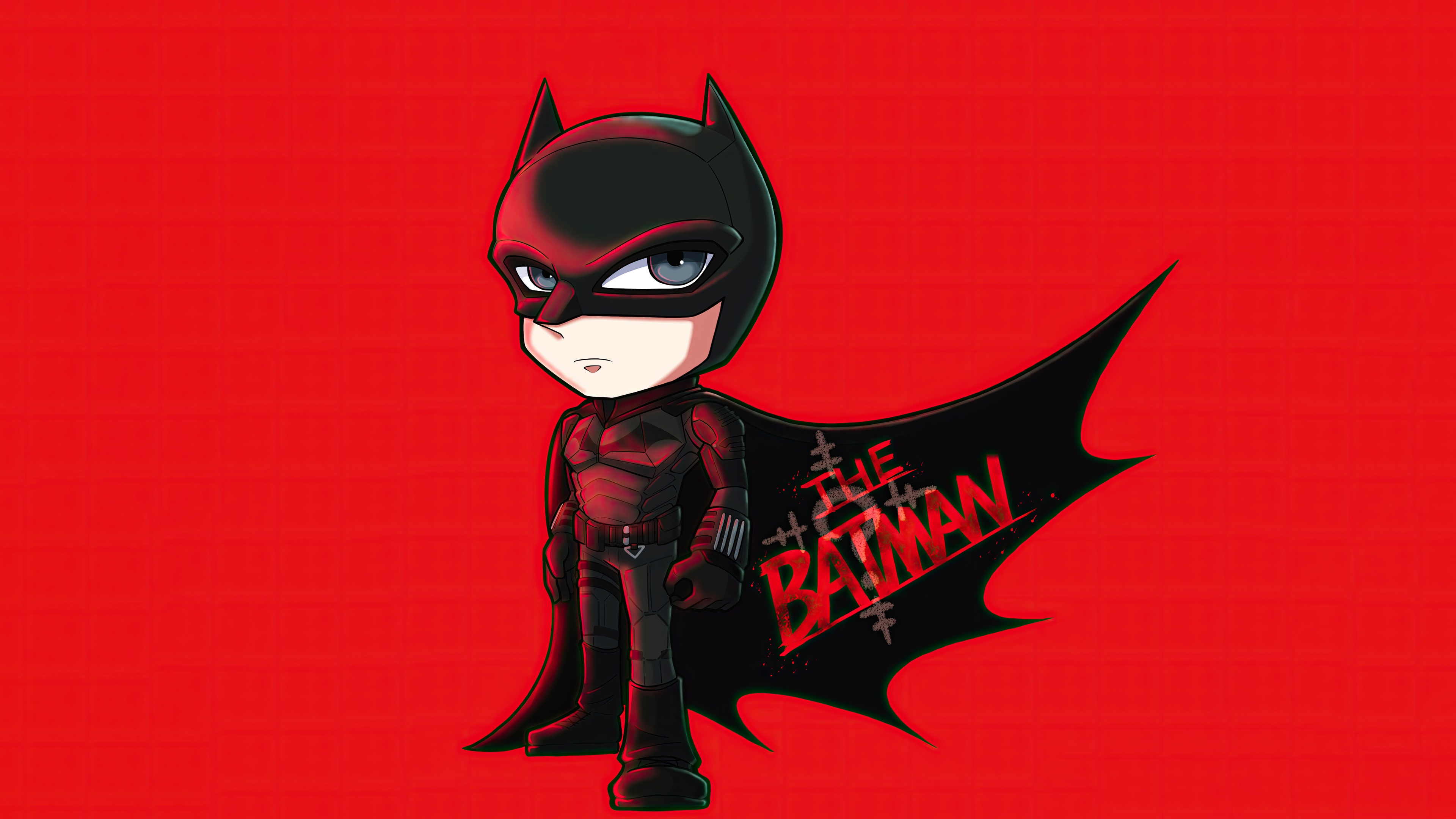 The Batman Chibi Art HD Wallpaper