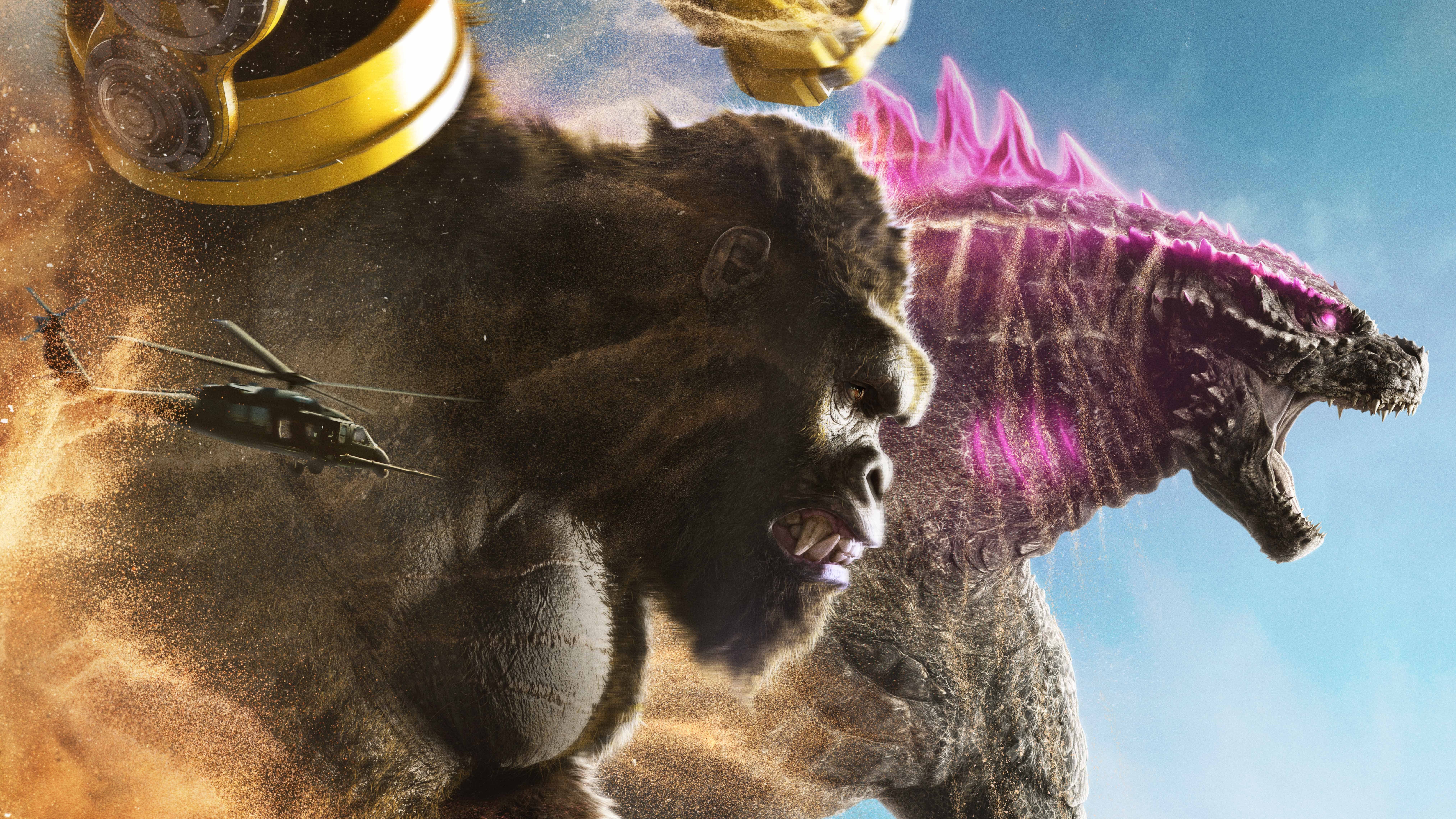 Godzilla X Kong The New Empire Movie Poster HD Wallpaper