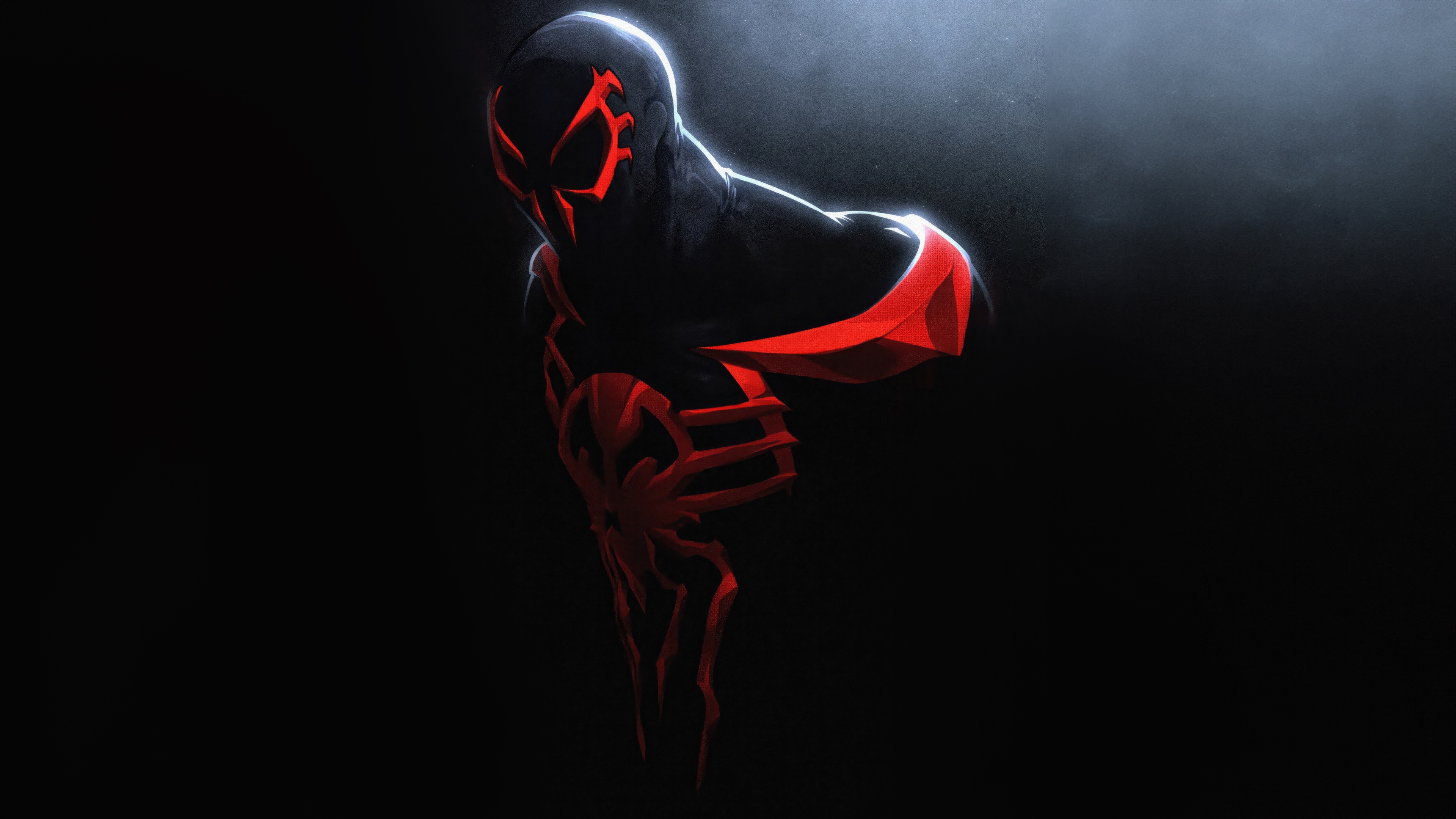 Spider-Man 2099 in Black and Red Suit HD Wallpaper