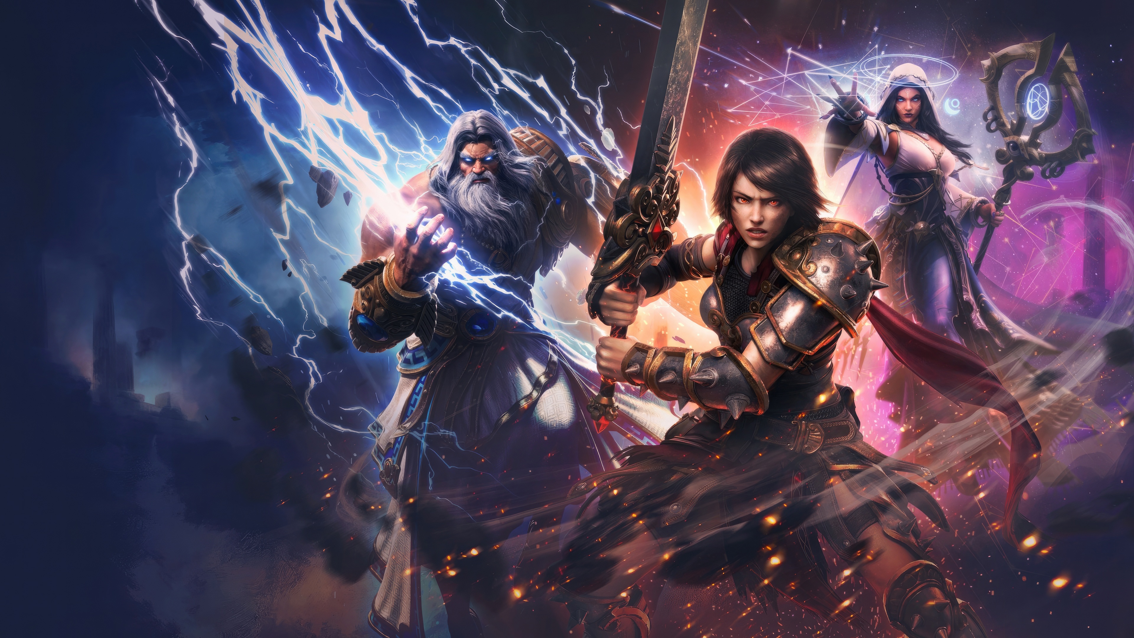 Smite 2 2024 Game Characters HD Wallpaper