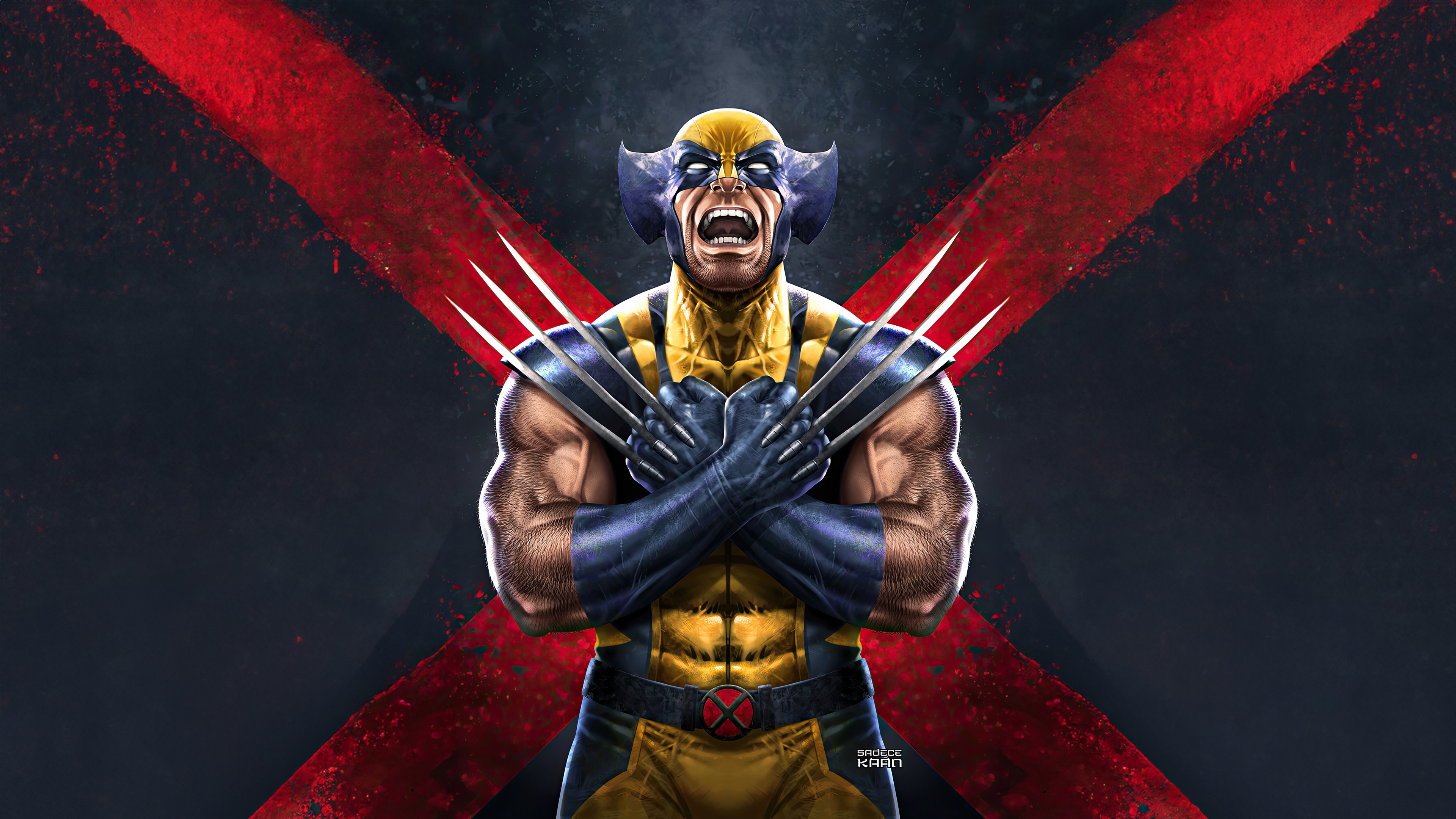 Wolverine with Claws Extended HD Wallpaper