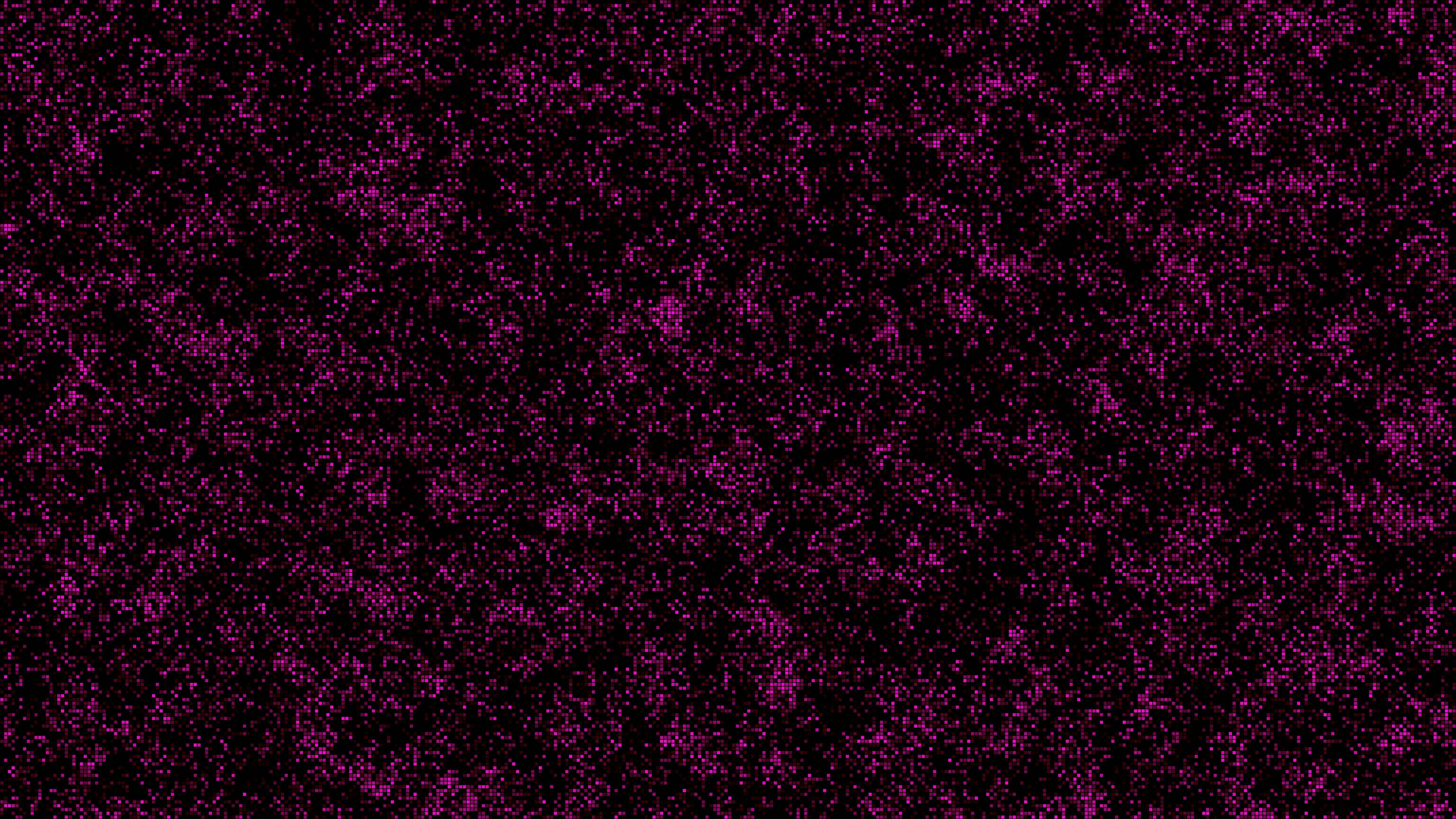 Pixel art of scattered pink dots on black HD Wallpaper