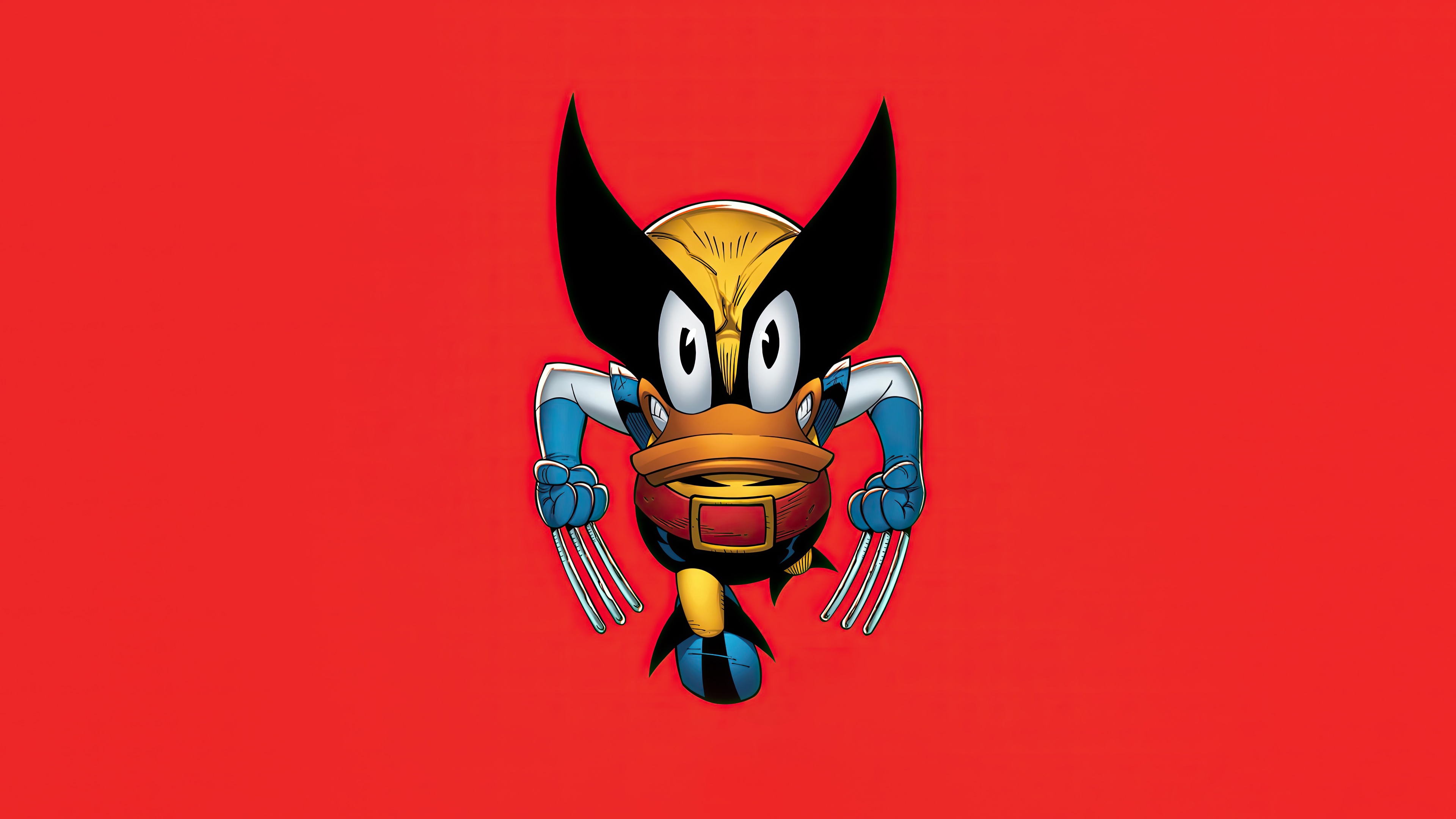 Donald Duck as Wolverine HD Wallpaper