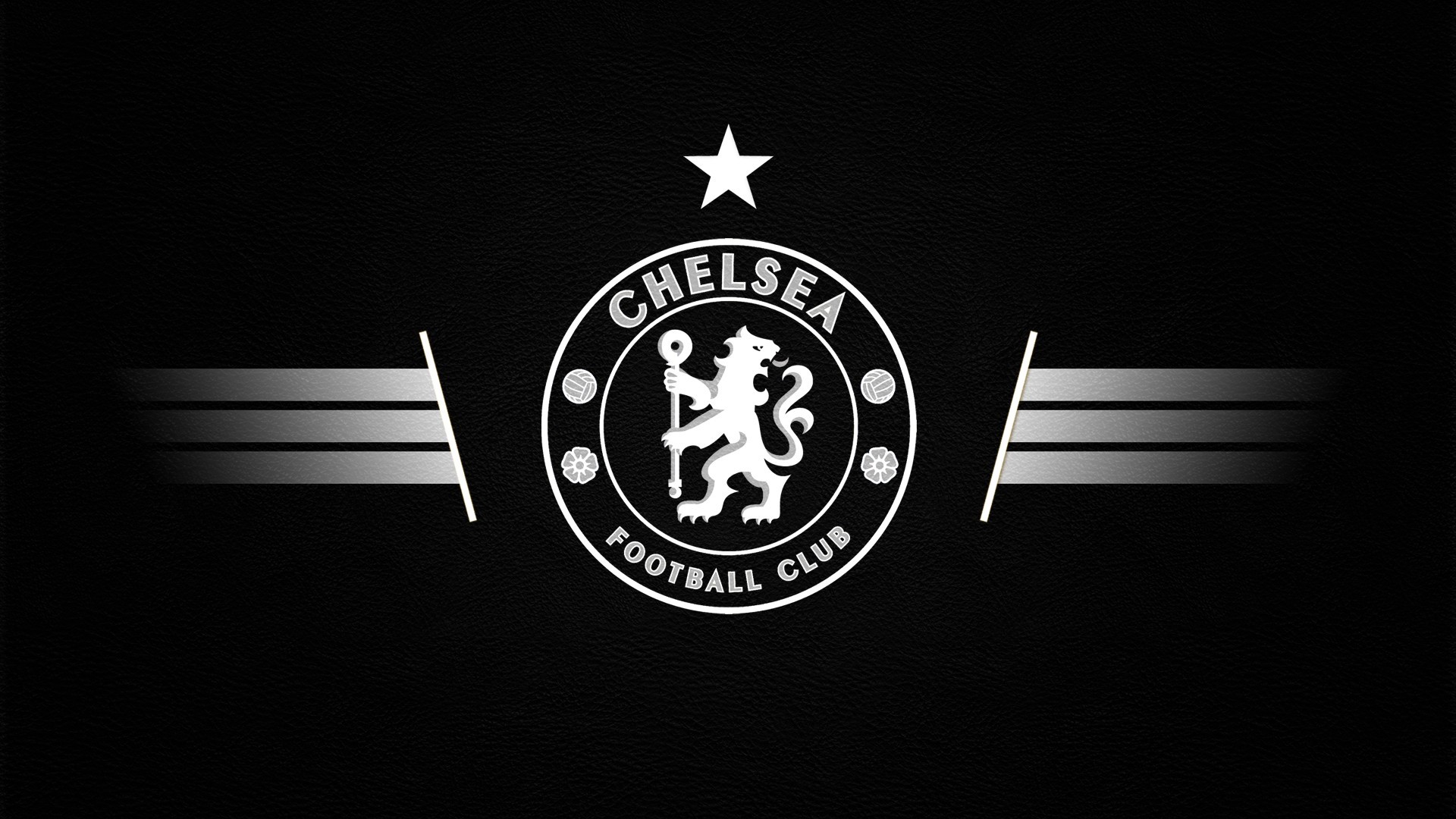 Chelsea FC logo with star and stripes HD Wallpaper