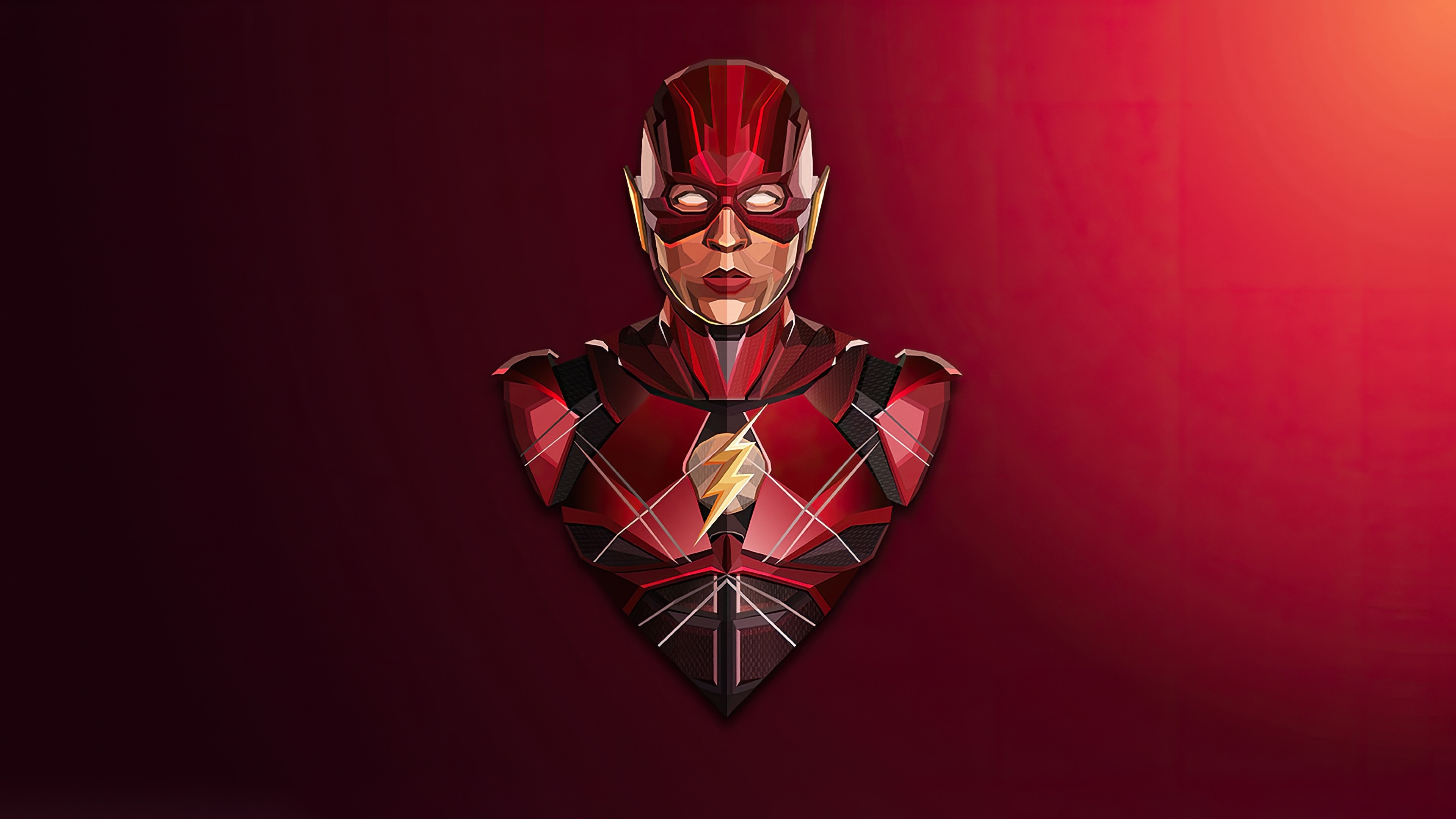 The Flash in a stylized red suit HD Wallpaper