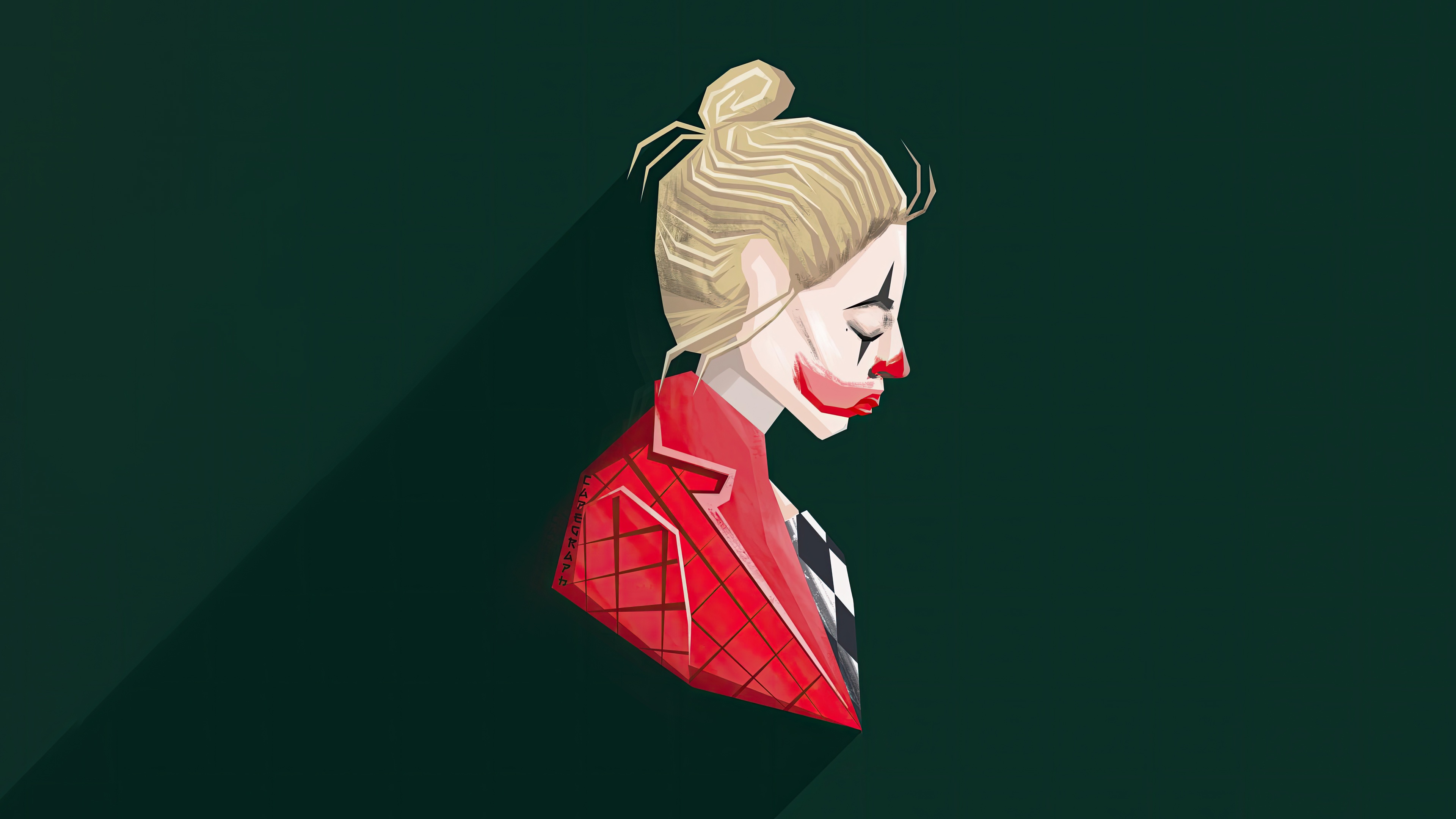 Harley Quinn Jester Illustration HD Wallpaper
