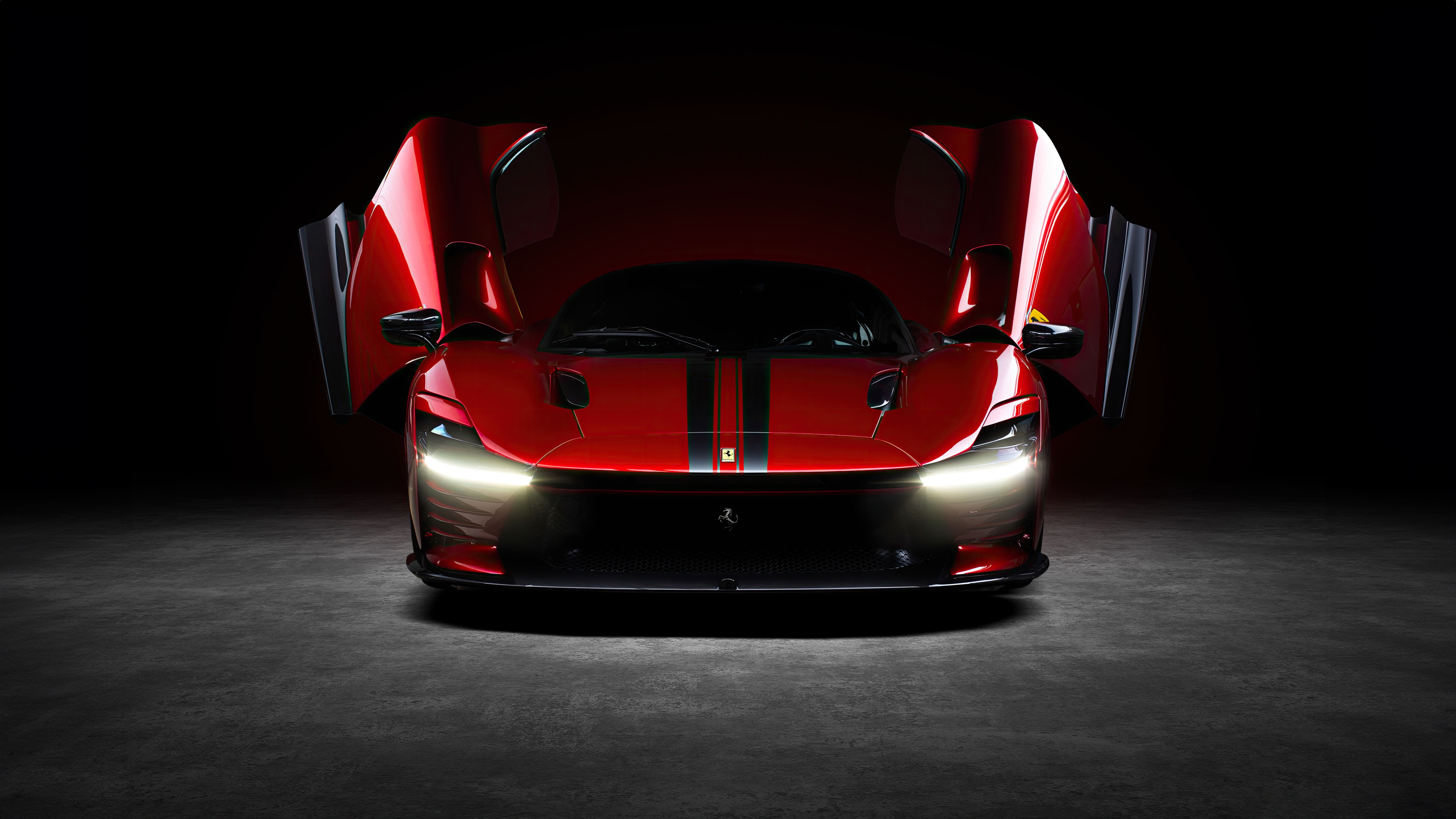 Ferrari Daytona SP3 with doors open HD Wallpaper