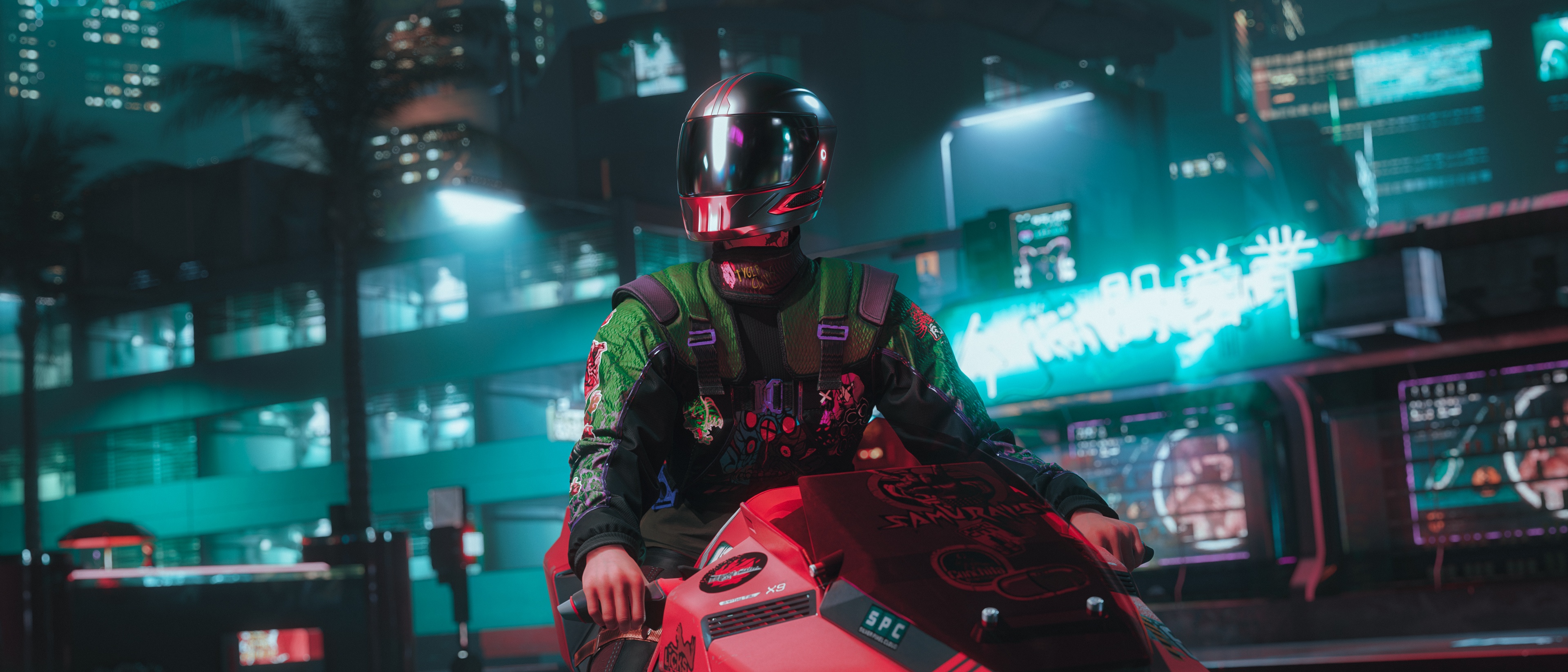 Cyberpunk 2077 Project Rekd Character on Motorcycle HD Wallpaper