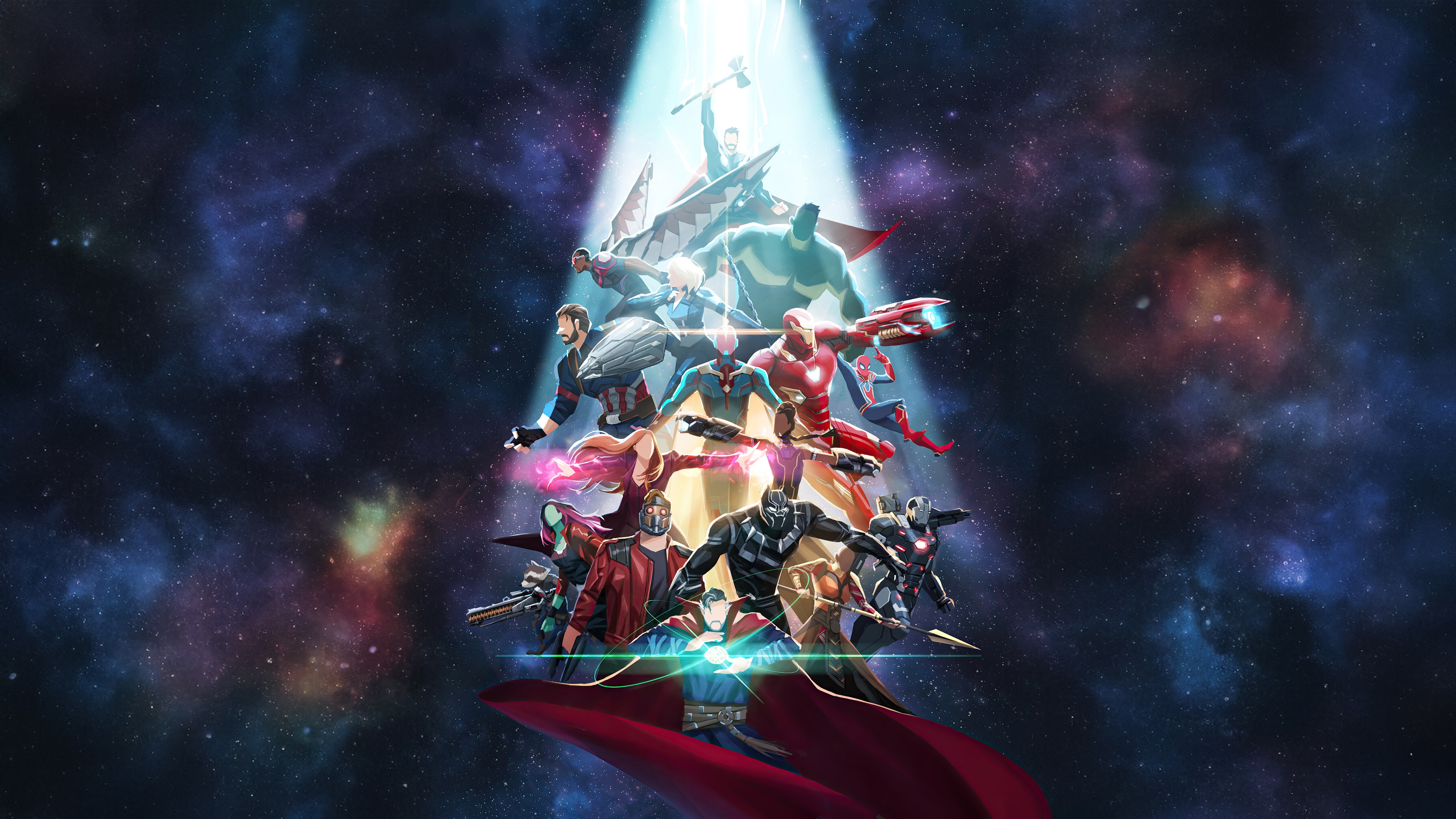 Avengers Assemble in Space HD Wallpaper