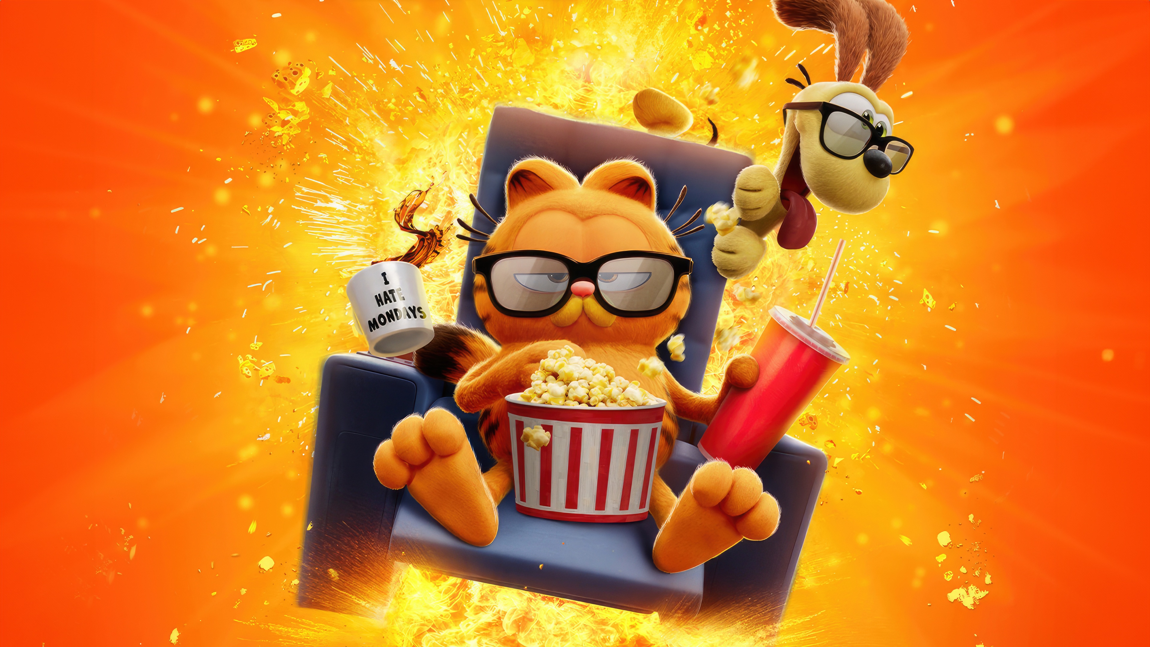 The Garfield Movie Poster HD Wallpaper
