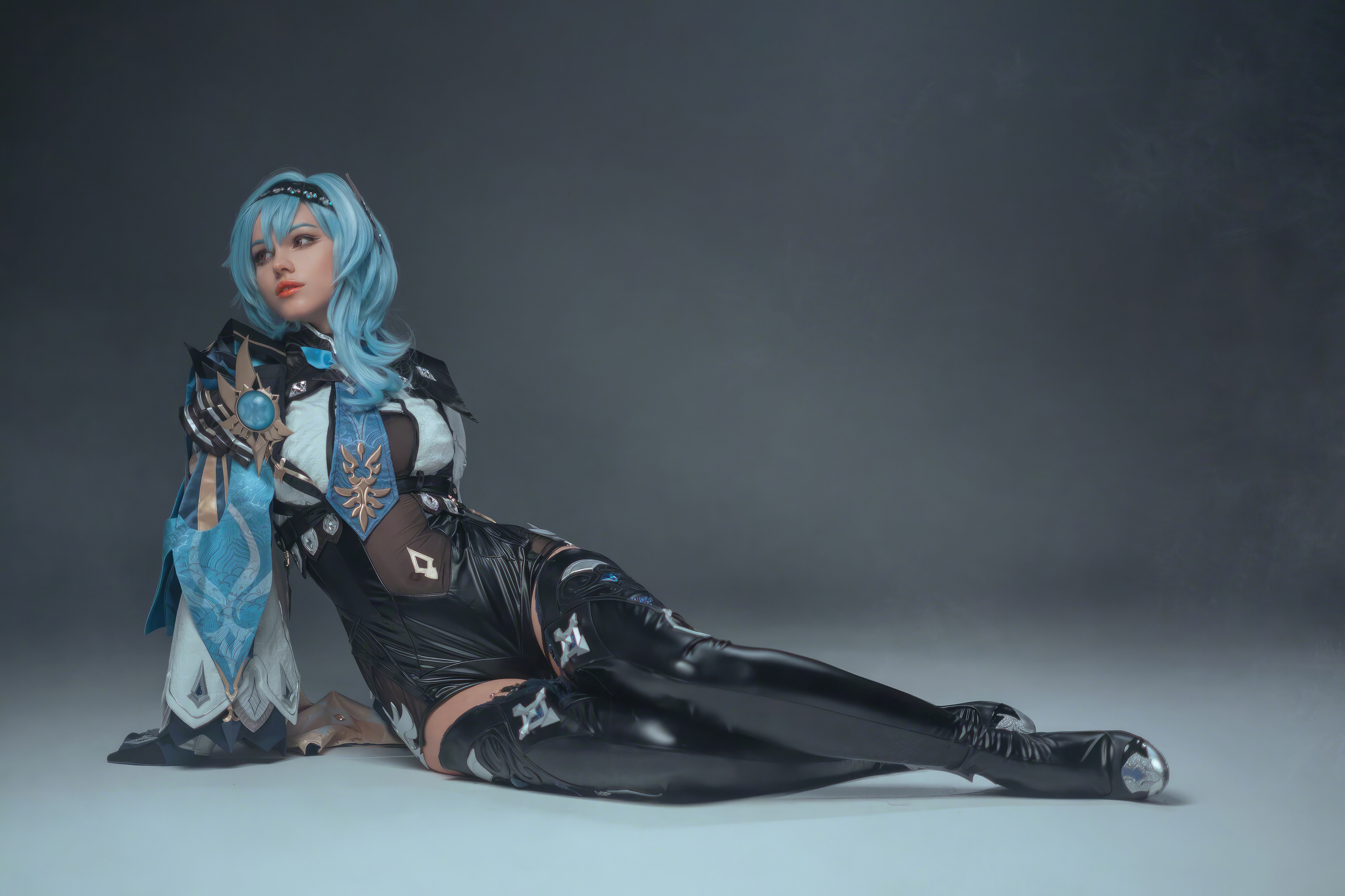 Eula Genshin Impact Cosplay Posing HD Wallpaper