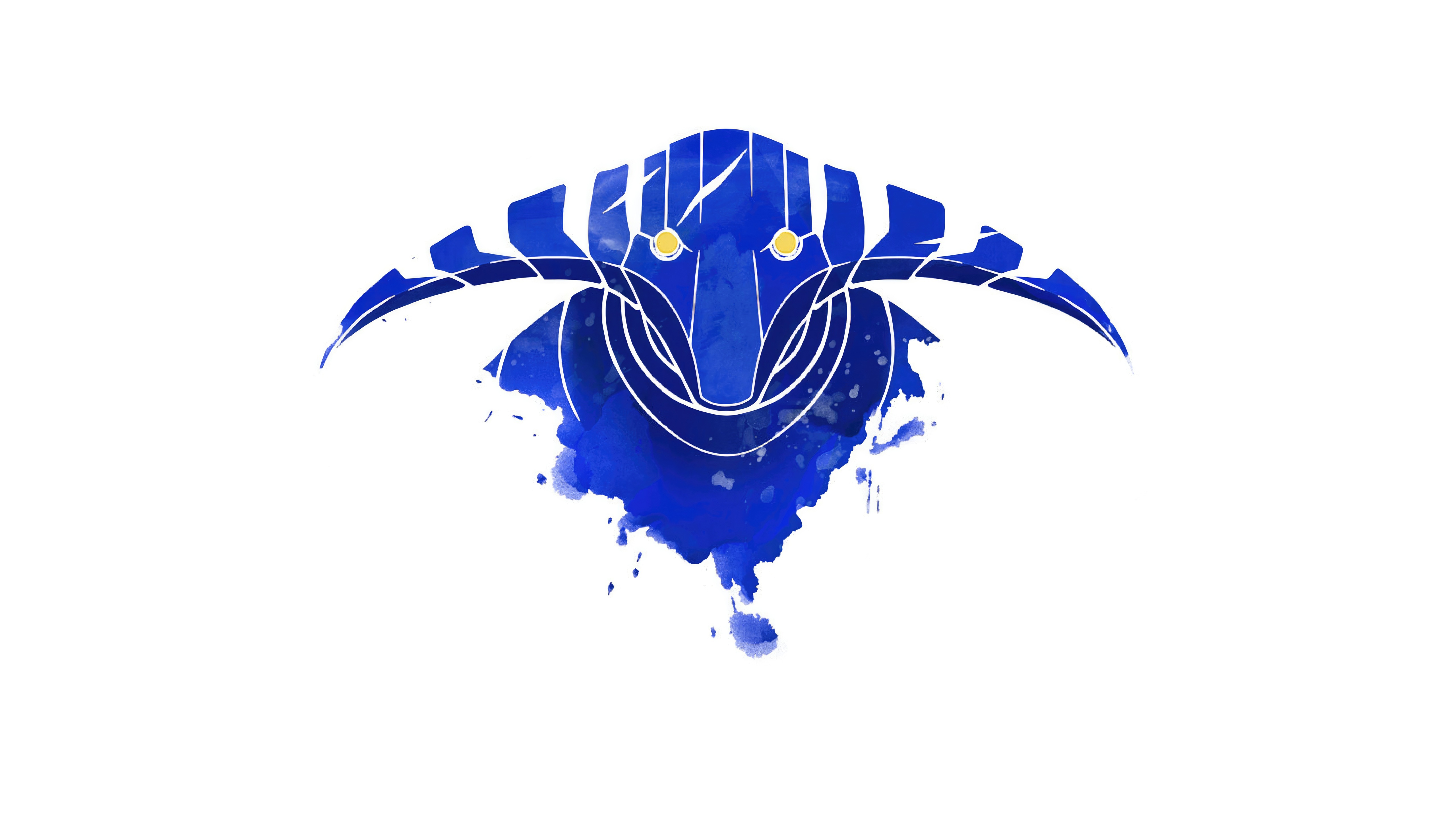 Sven Dota 2 Minimalist Blue Watercolor HD Wallpaper