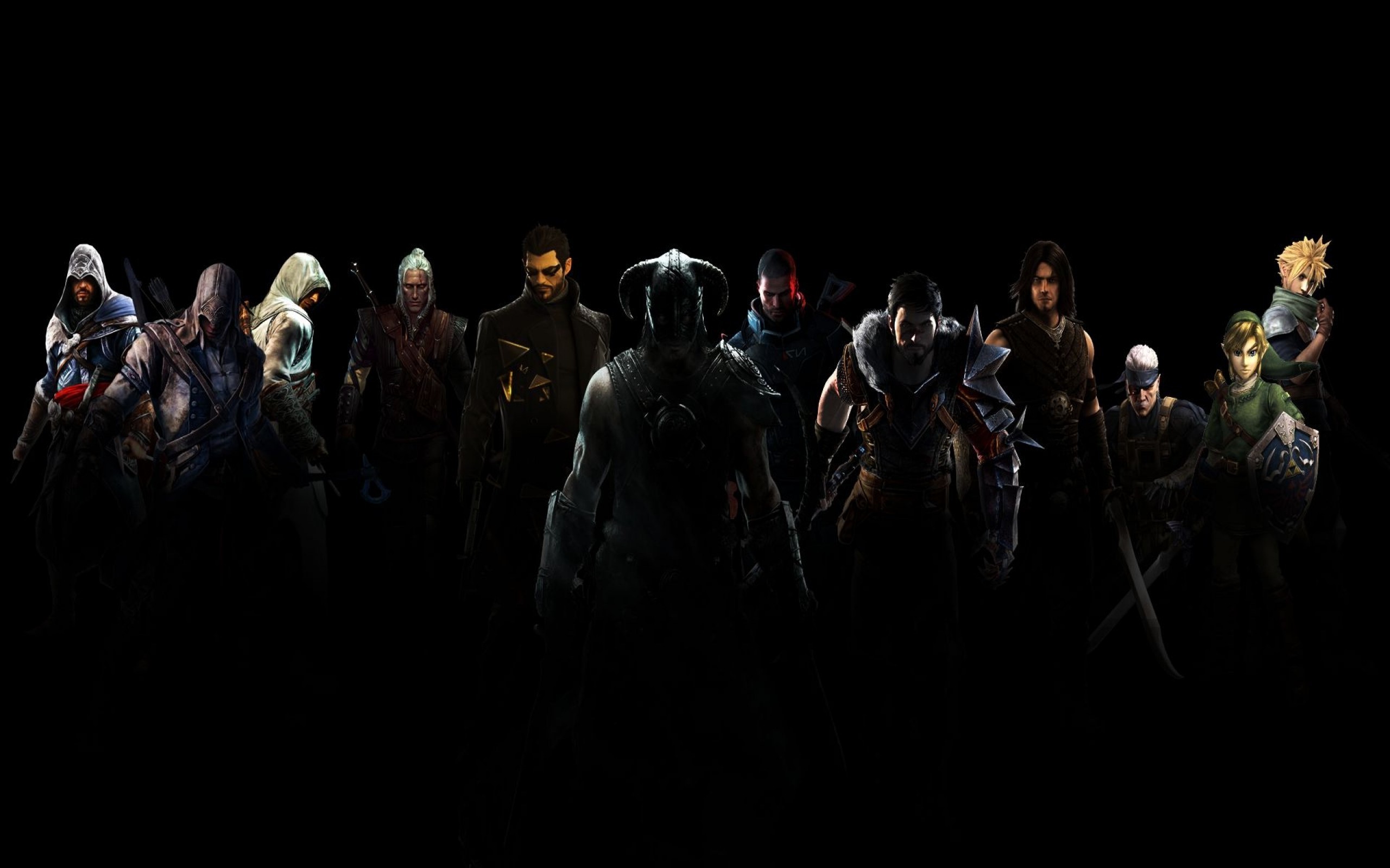 Video game characters lineup HD Wallpaper