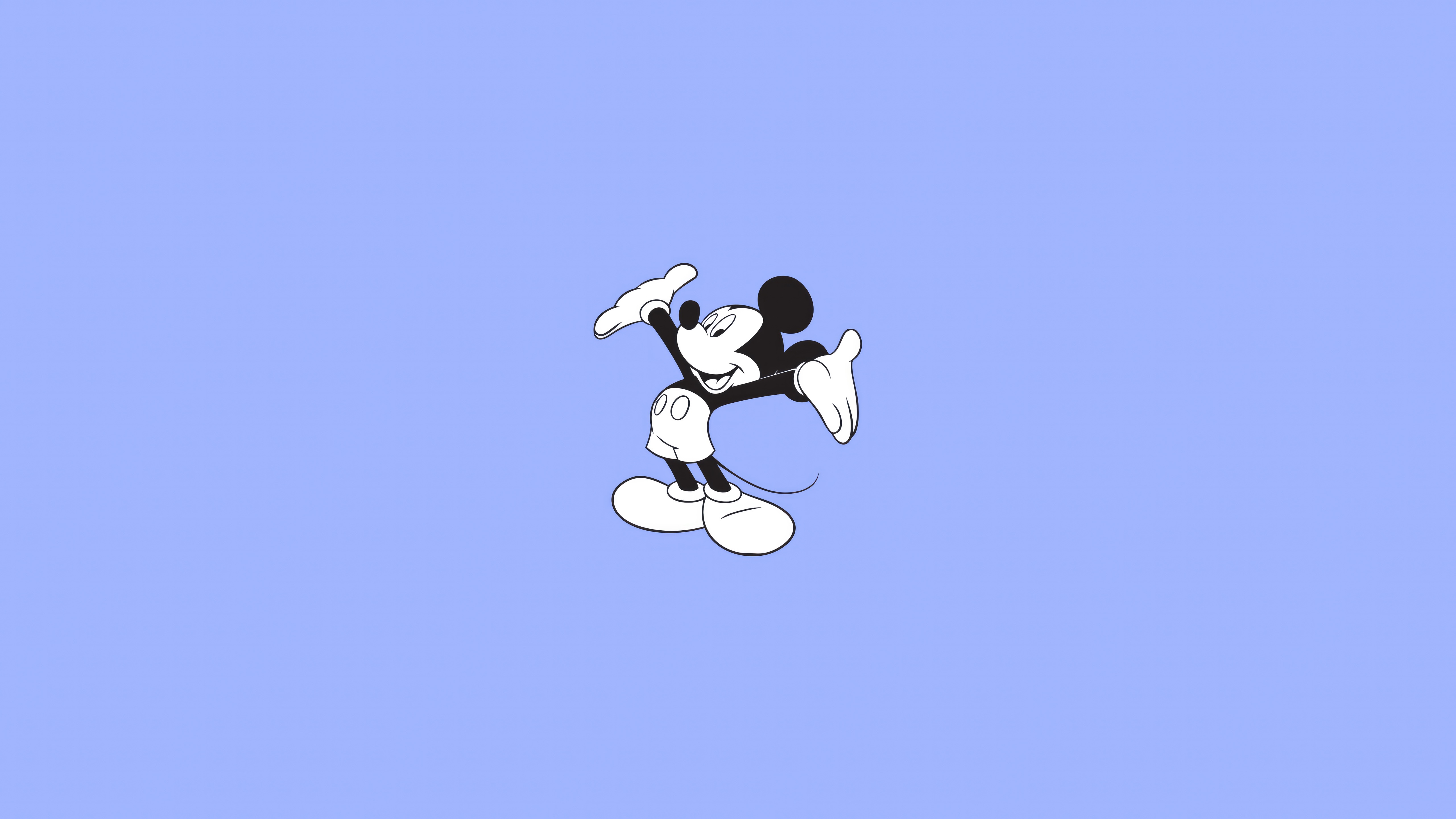 Mickey Mouse in a minimalist style HD Wallpaper