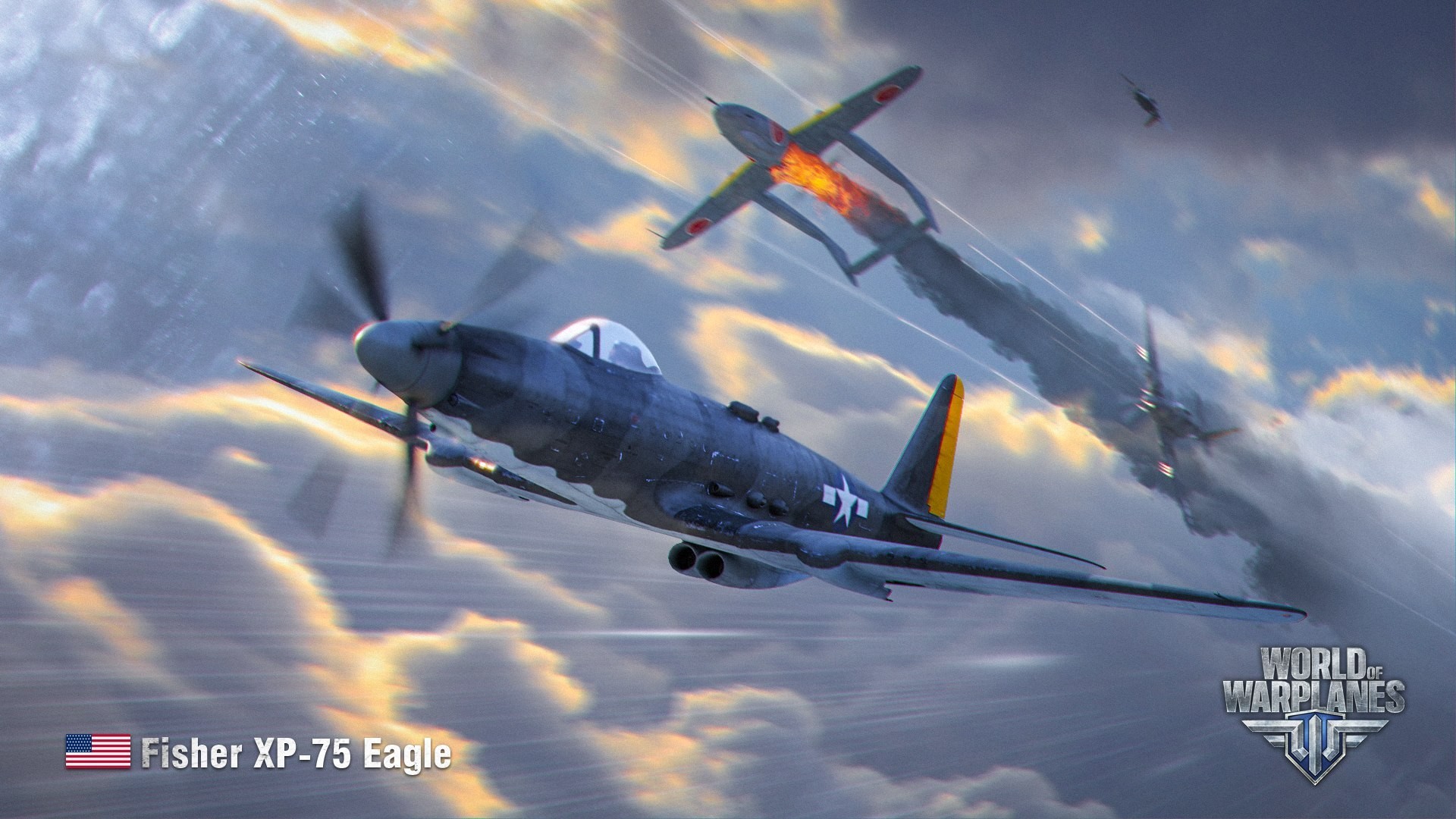 Fisher XP-75 Eagle in World of Warplanes HD Wallpaper