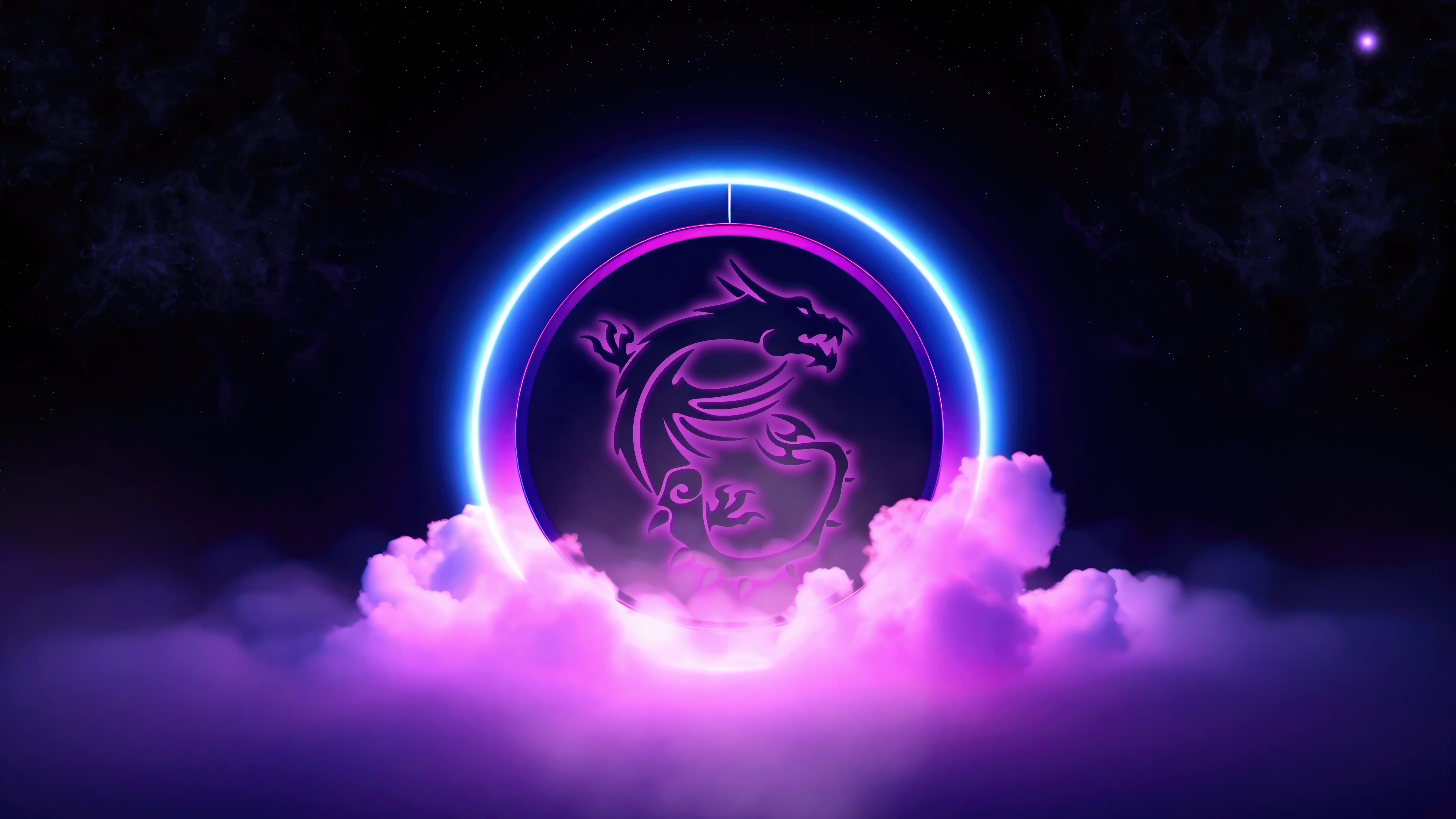 MSI Gaming Dragon Neon Ring HD Wallpaper