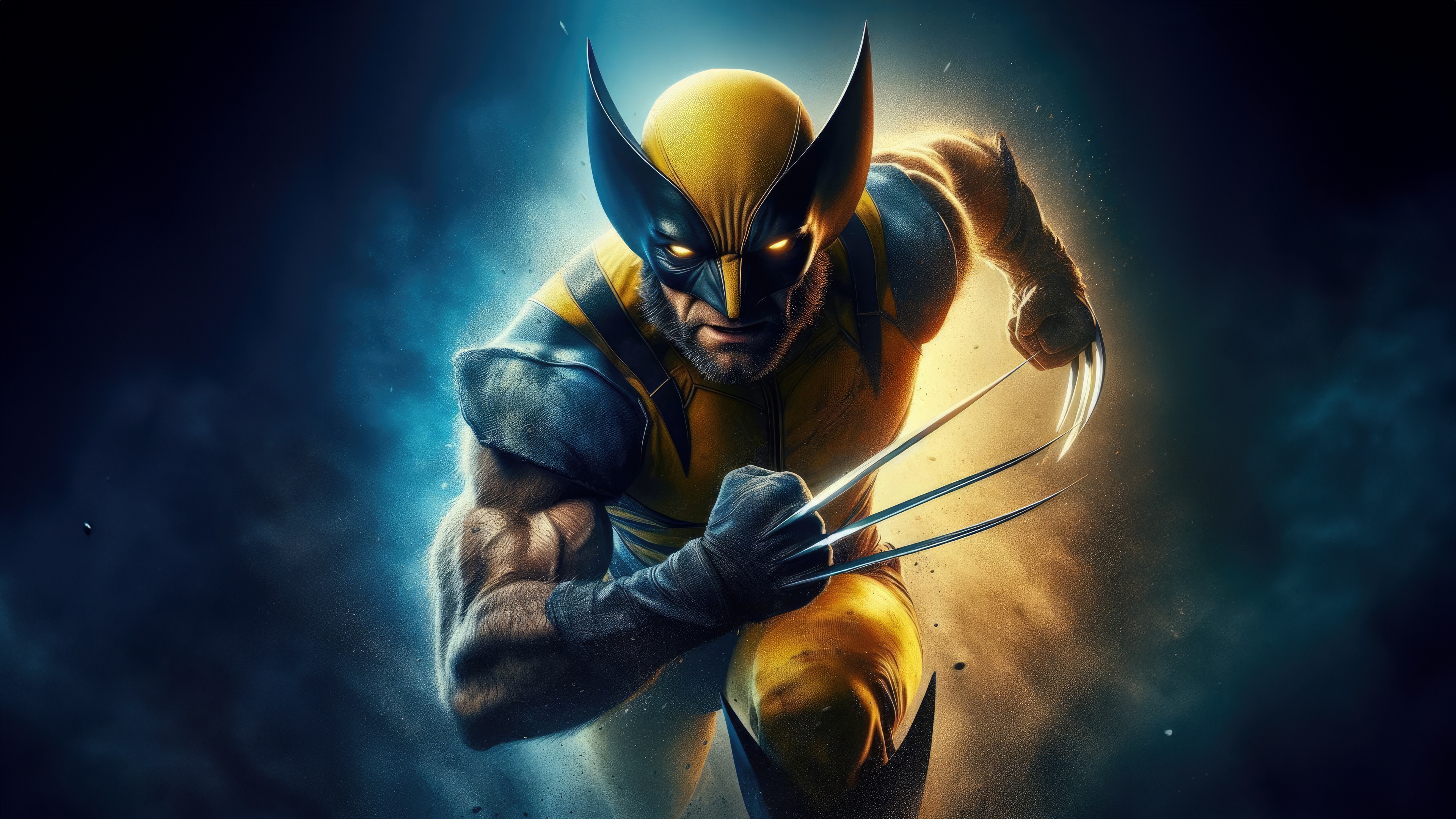 Wolverine with Claws Ready HD Wallpaper
