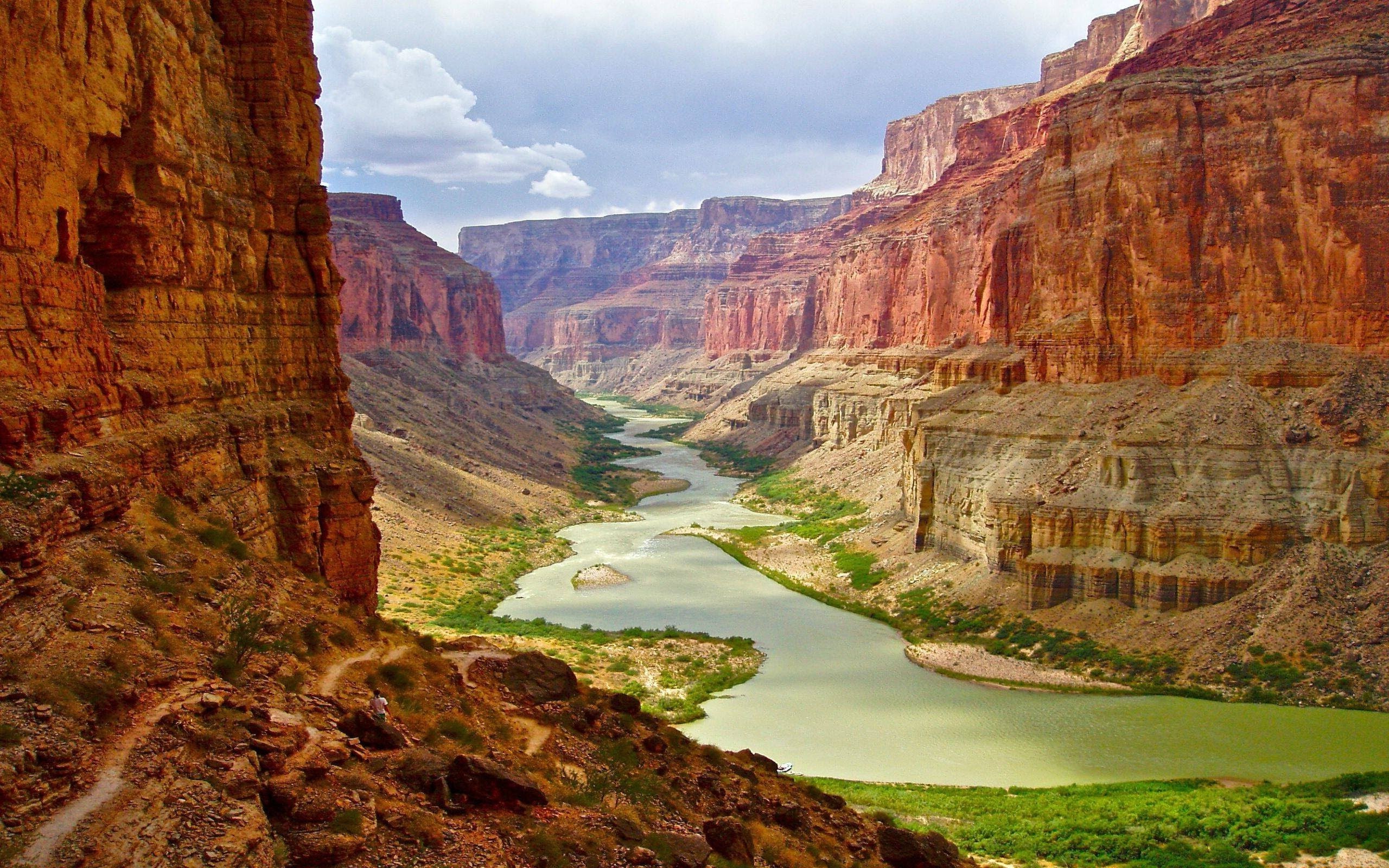 Grand Canyon with Colorado River, Arizona HD Wallpaper
