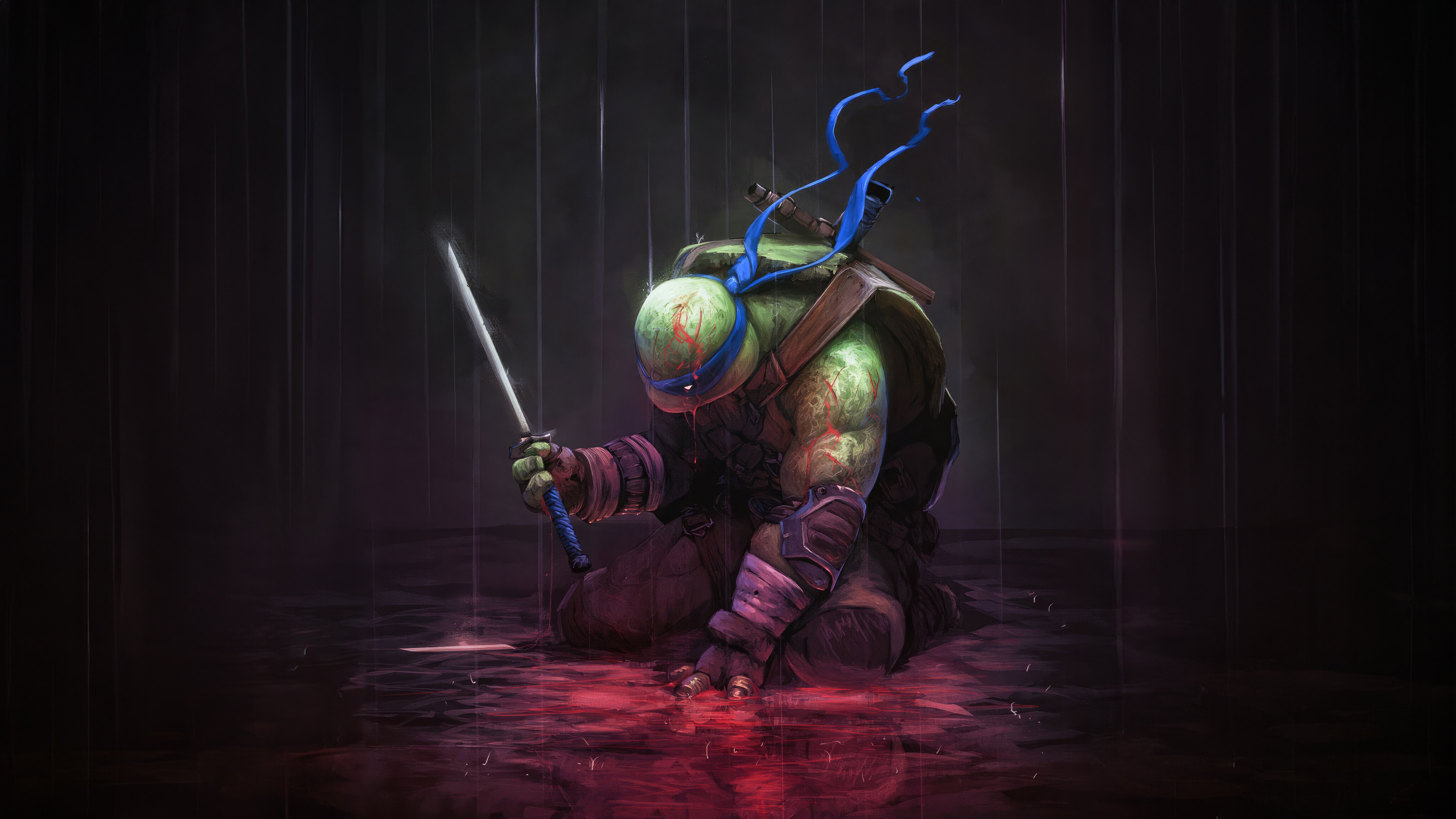 Leonardo Teenage Mutant Ninja Turtles Artwork HD Wallpaper