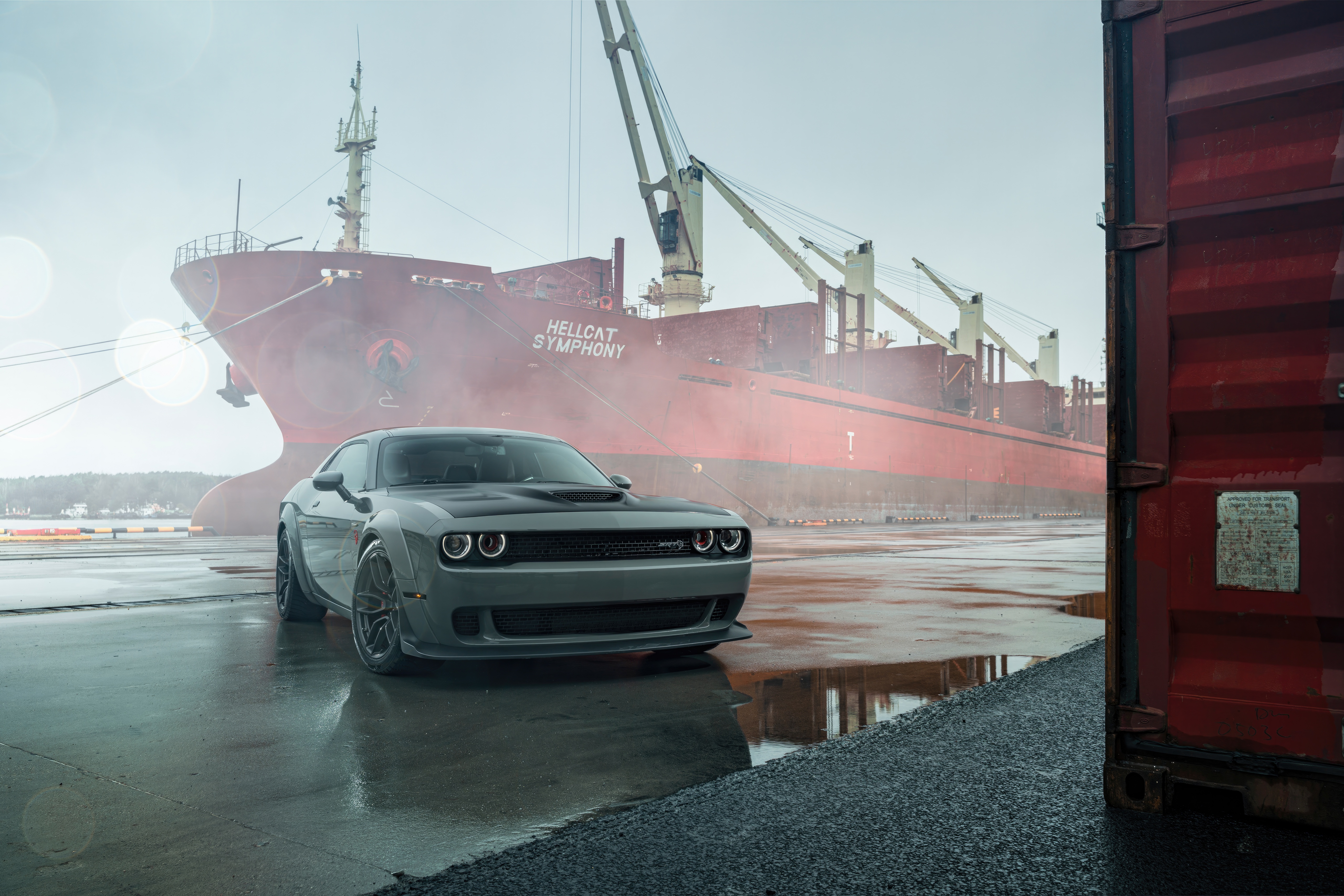 Dodge Challenger SRT Hellcat Symphony Ship HD Wallpaper