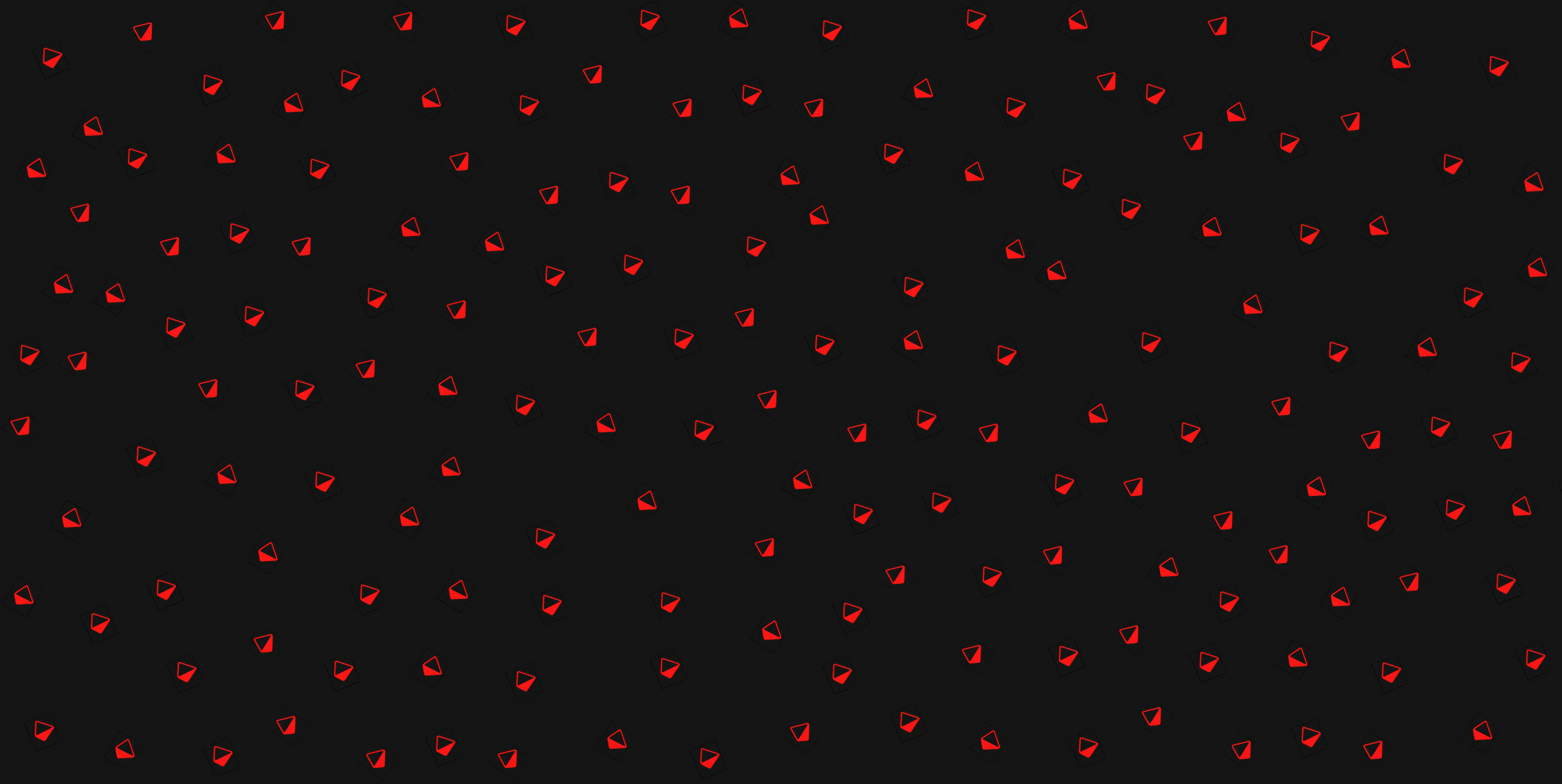Red pyramid shapes on a dark background HD Wallpaper