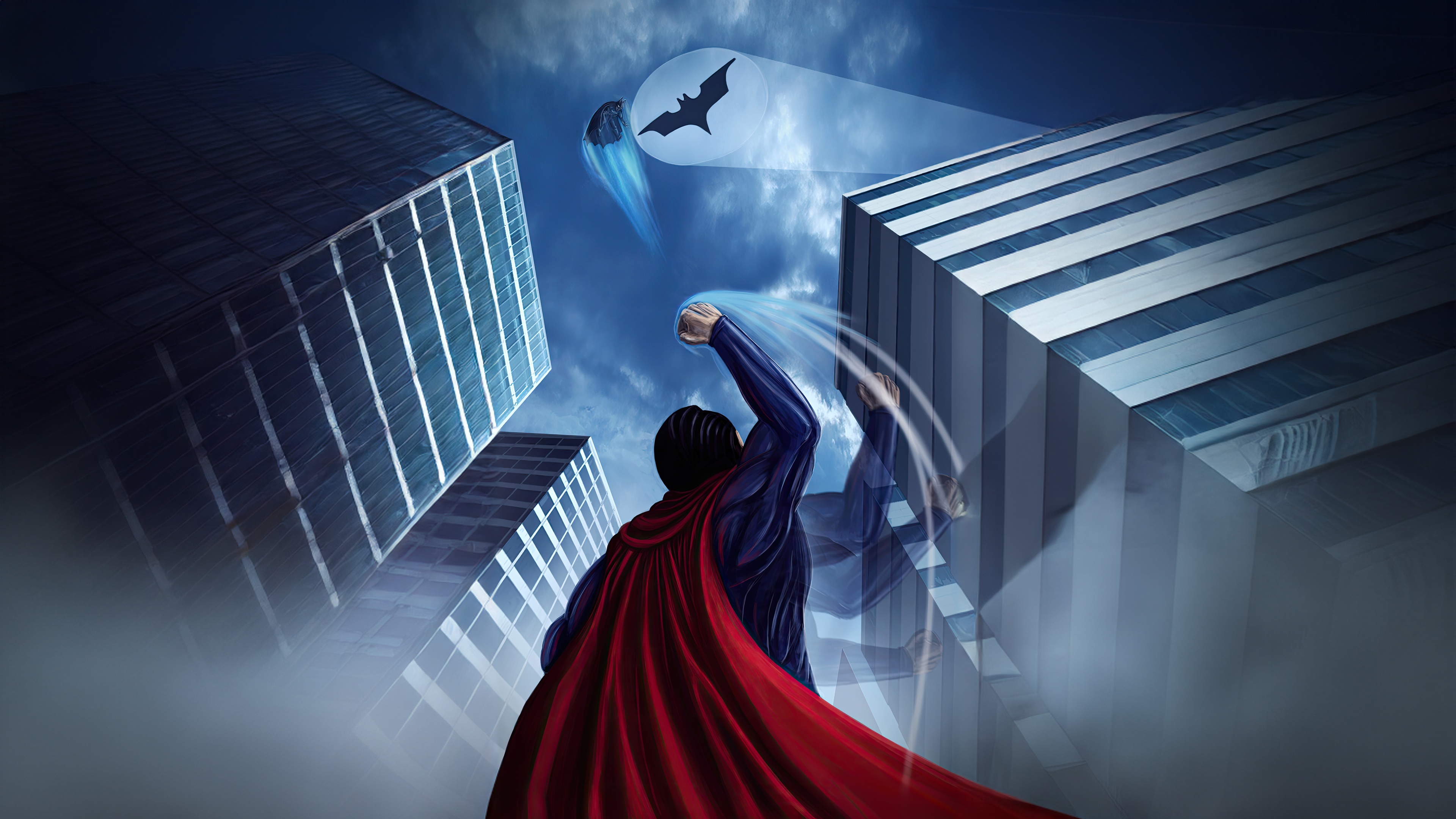 Batman Vs Superman in City HD Wallpaper