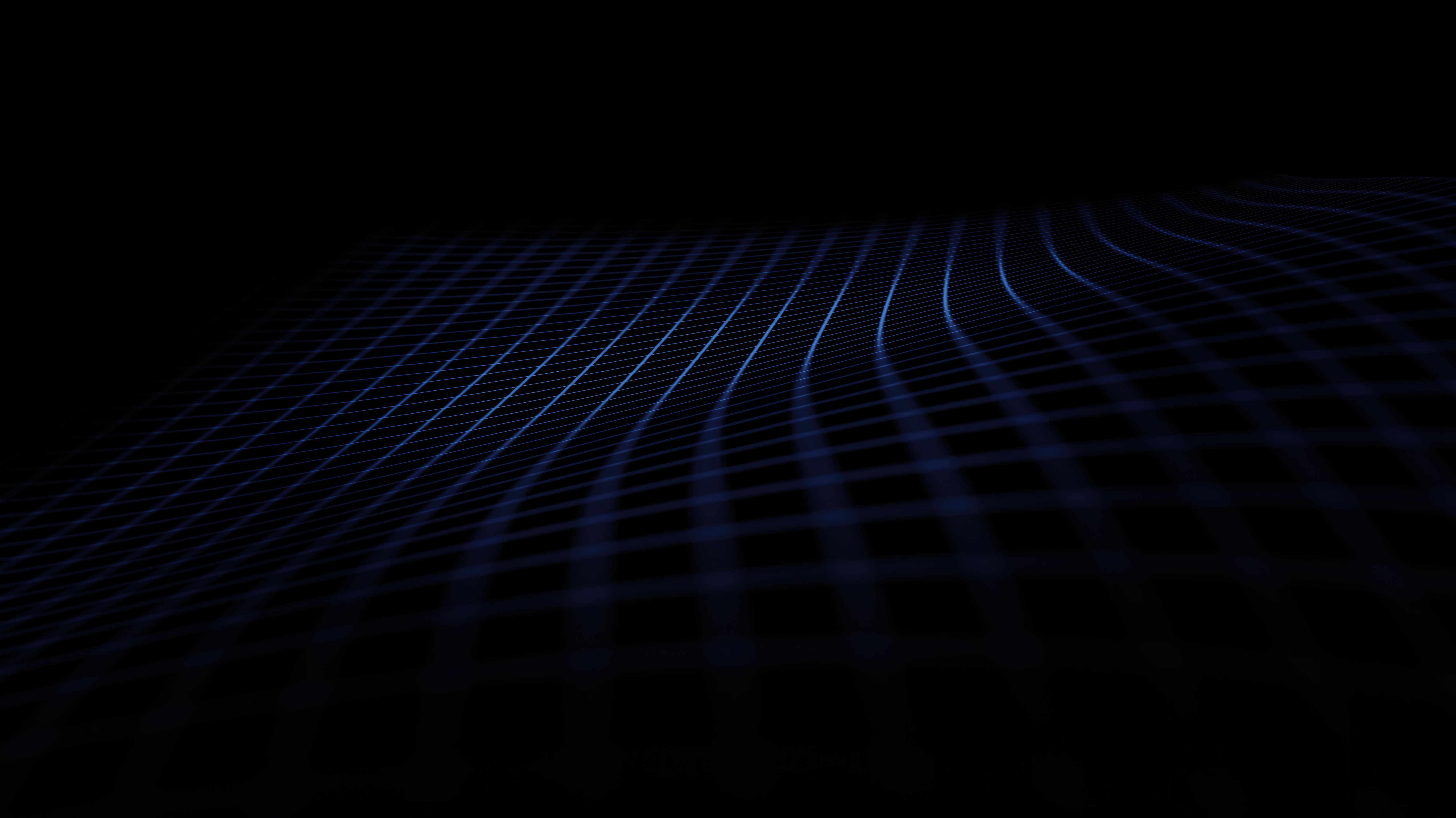 Blue grid lines on a dark background HD Wallpaper