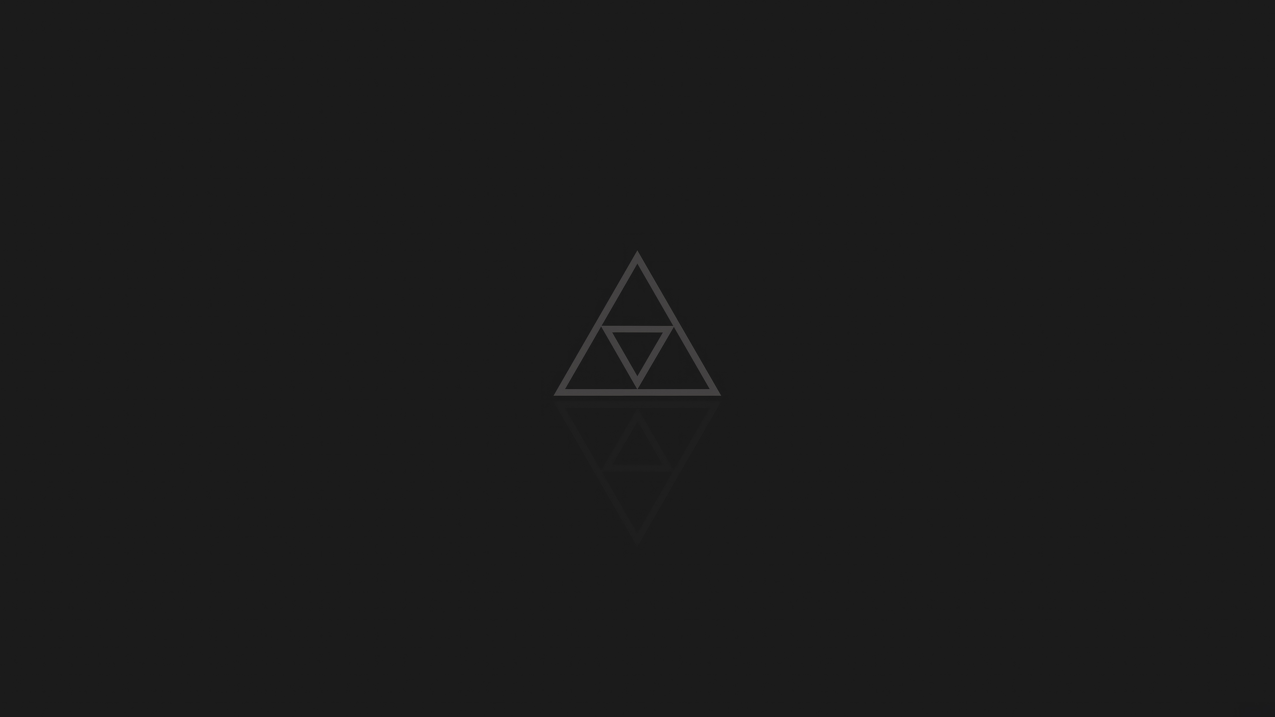 The Legend of Zelda Triforce Minimalist Symbol HD Wallpaper
