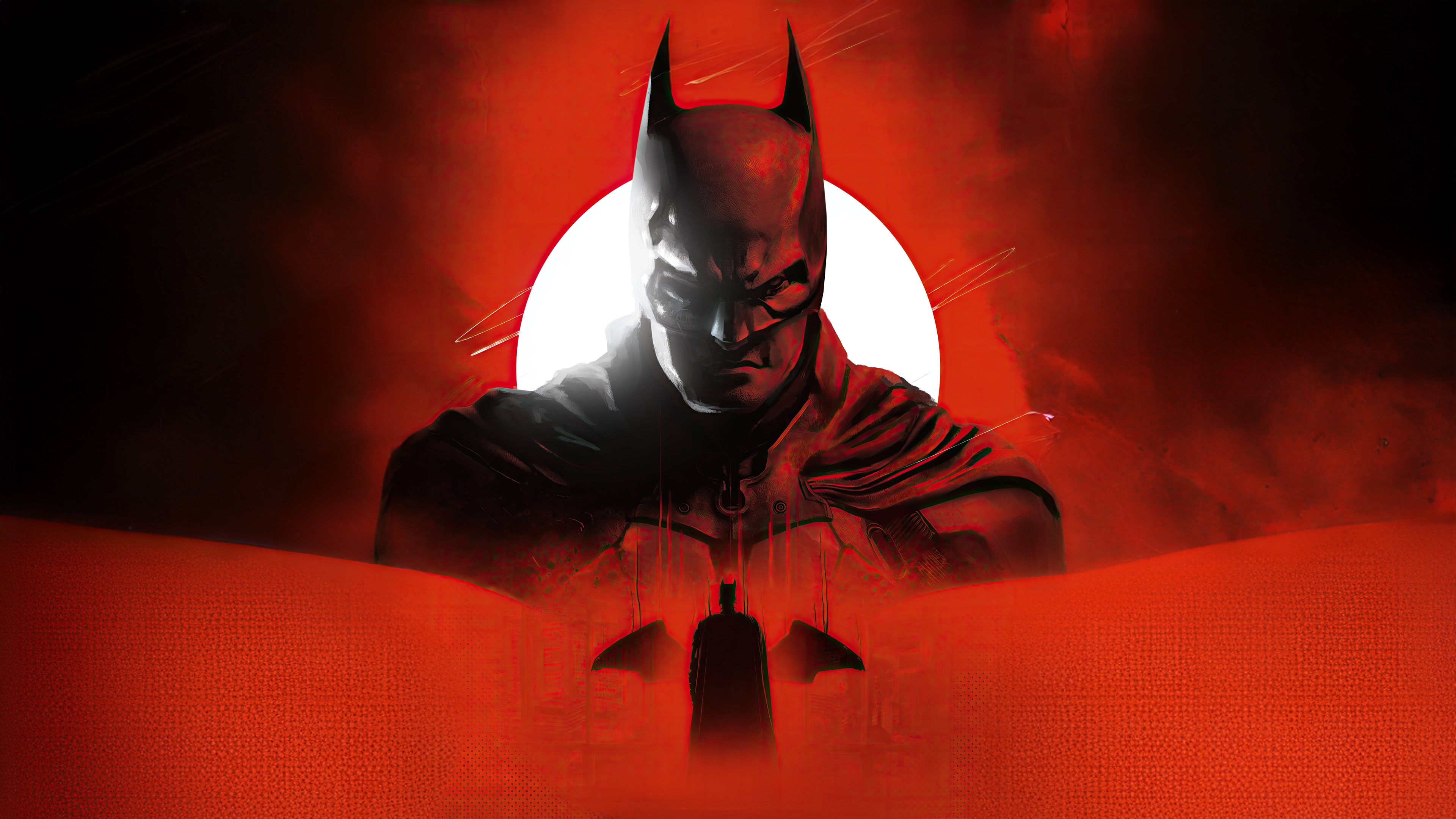 The Batman Pursuit Across Gotham HD Wallpaper