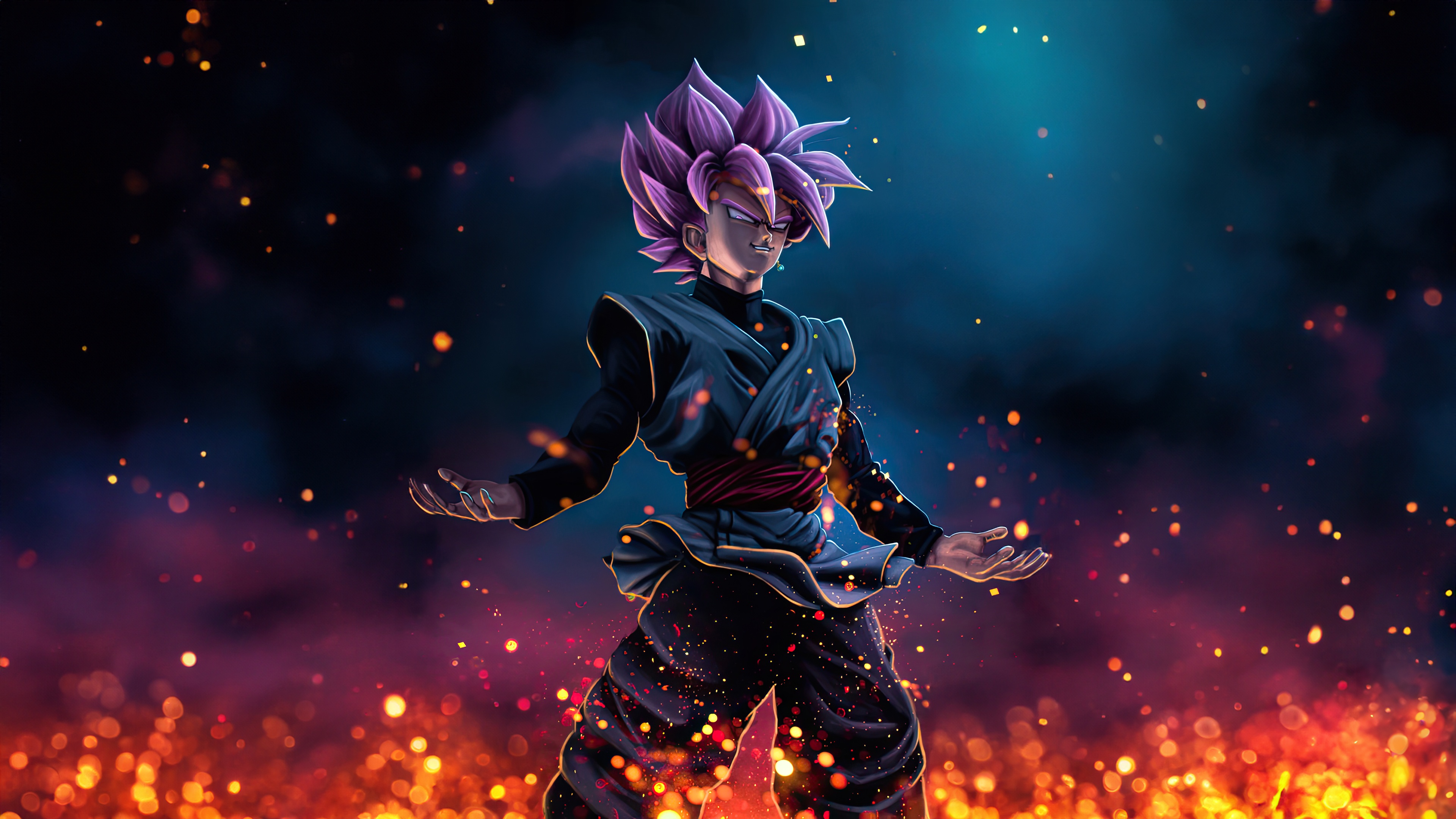 Goku Black Rose Dragon Ball Z HD Wallpaper
