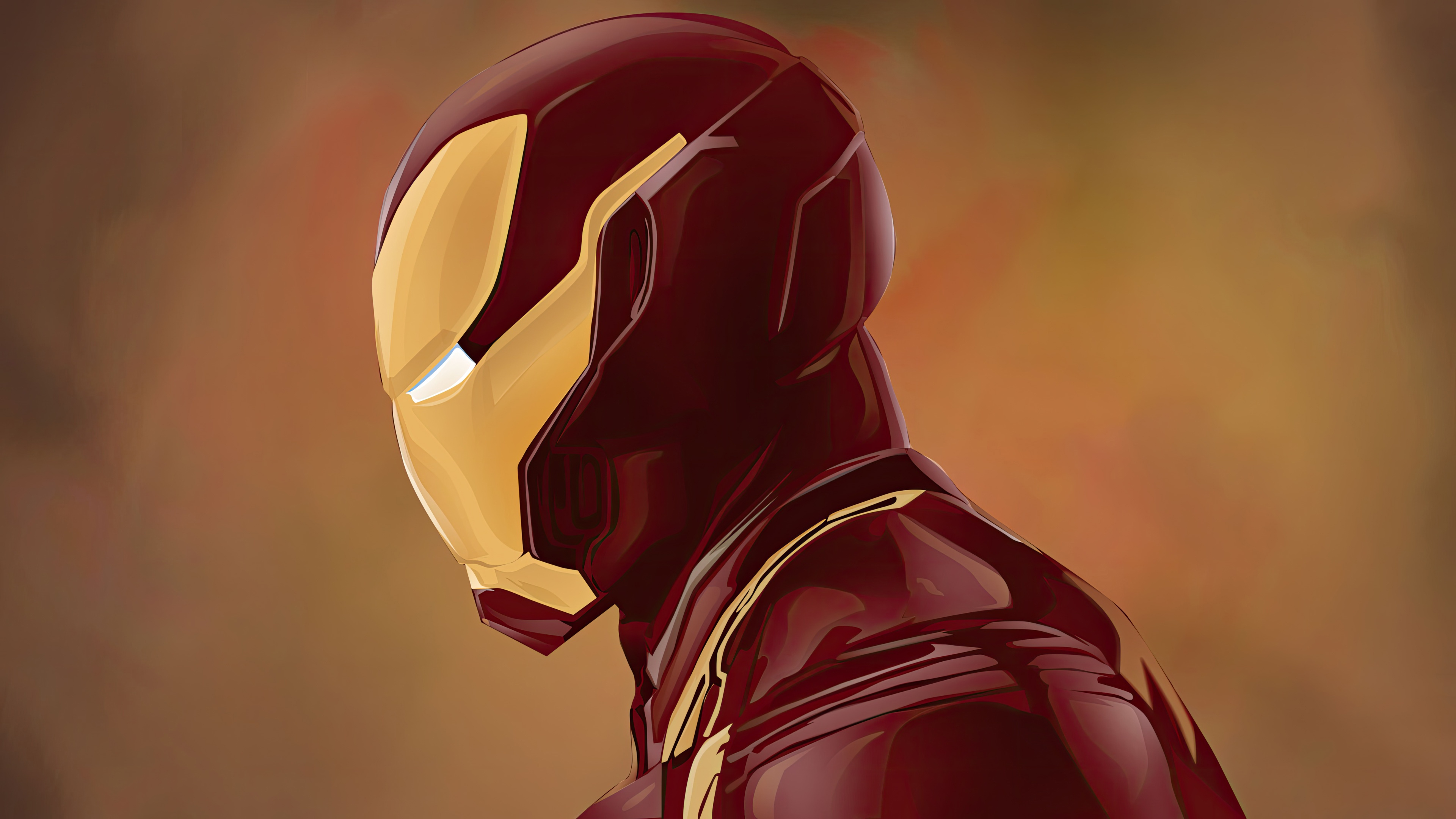 Iron Man in a red and gold suit HD Wallpaper