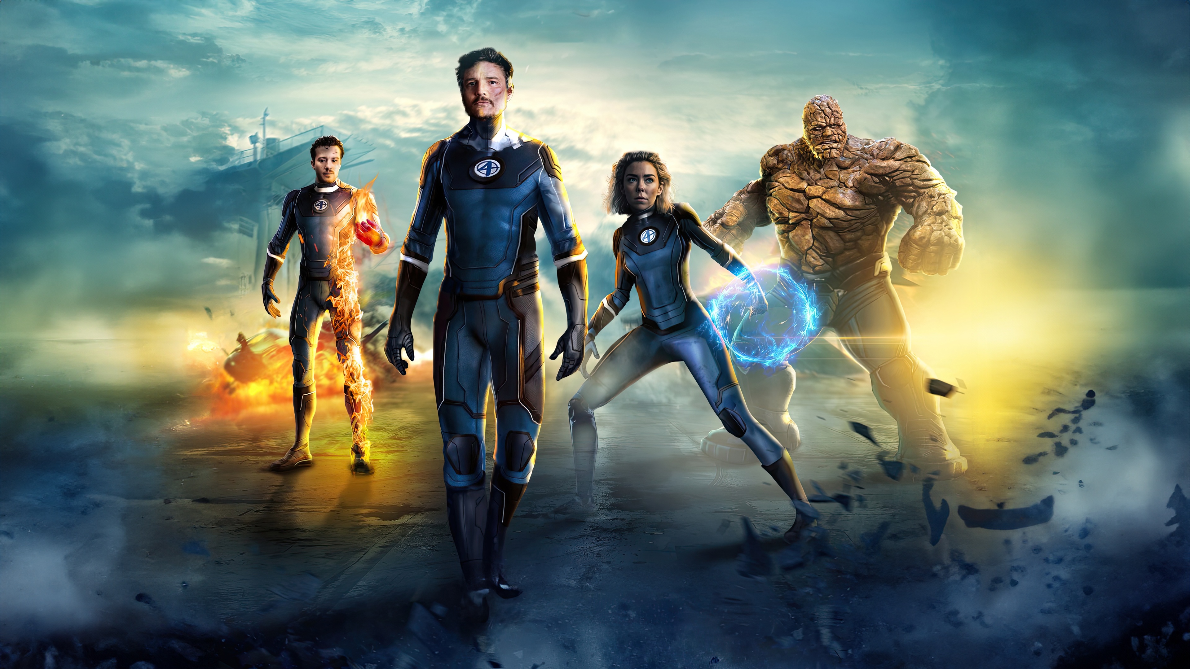 The Fantastic Four Movie 2025 HD Wallpaper