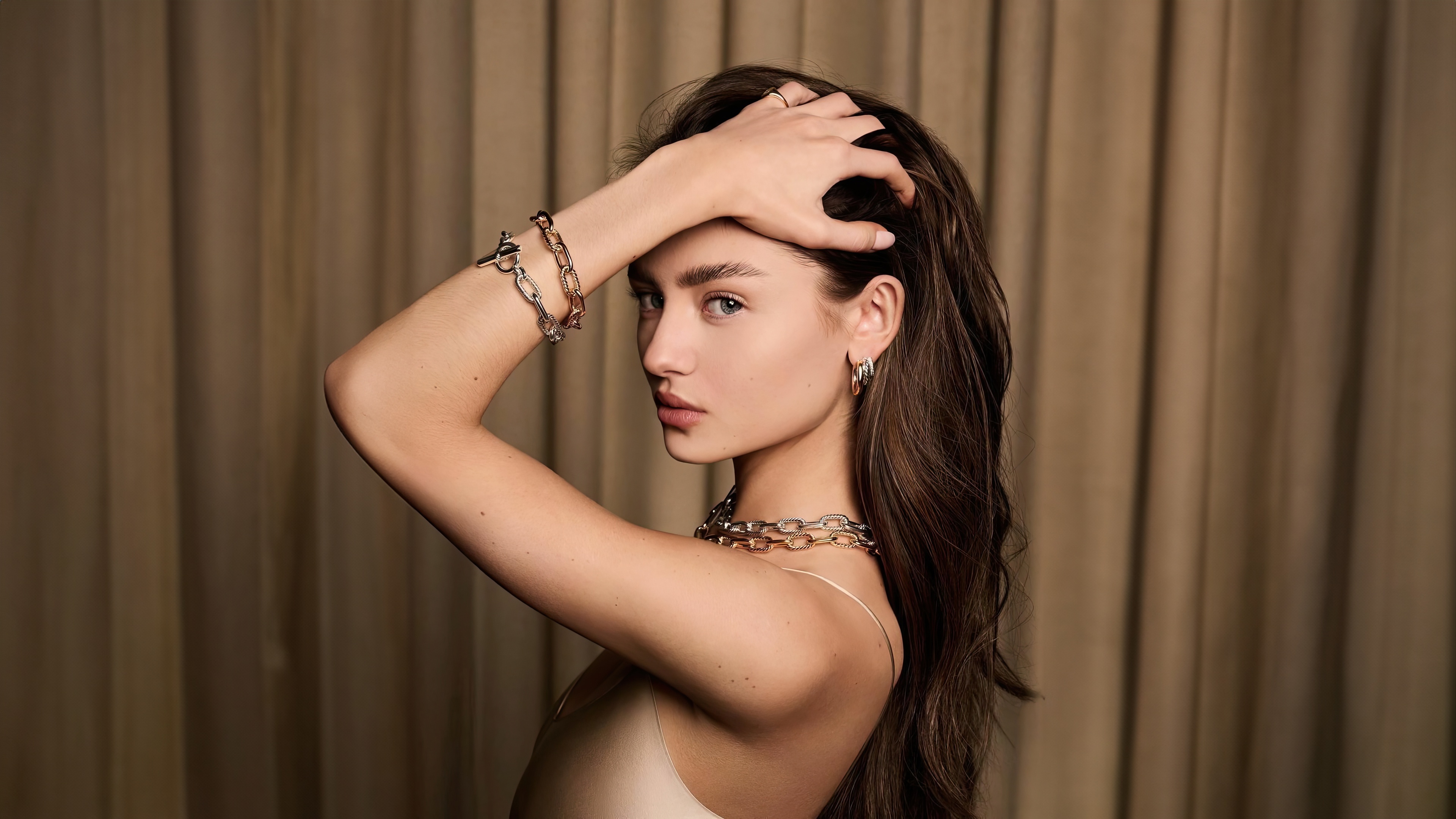 Leni Klum for David Yurman Campaign 2024 HD Wallpaper