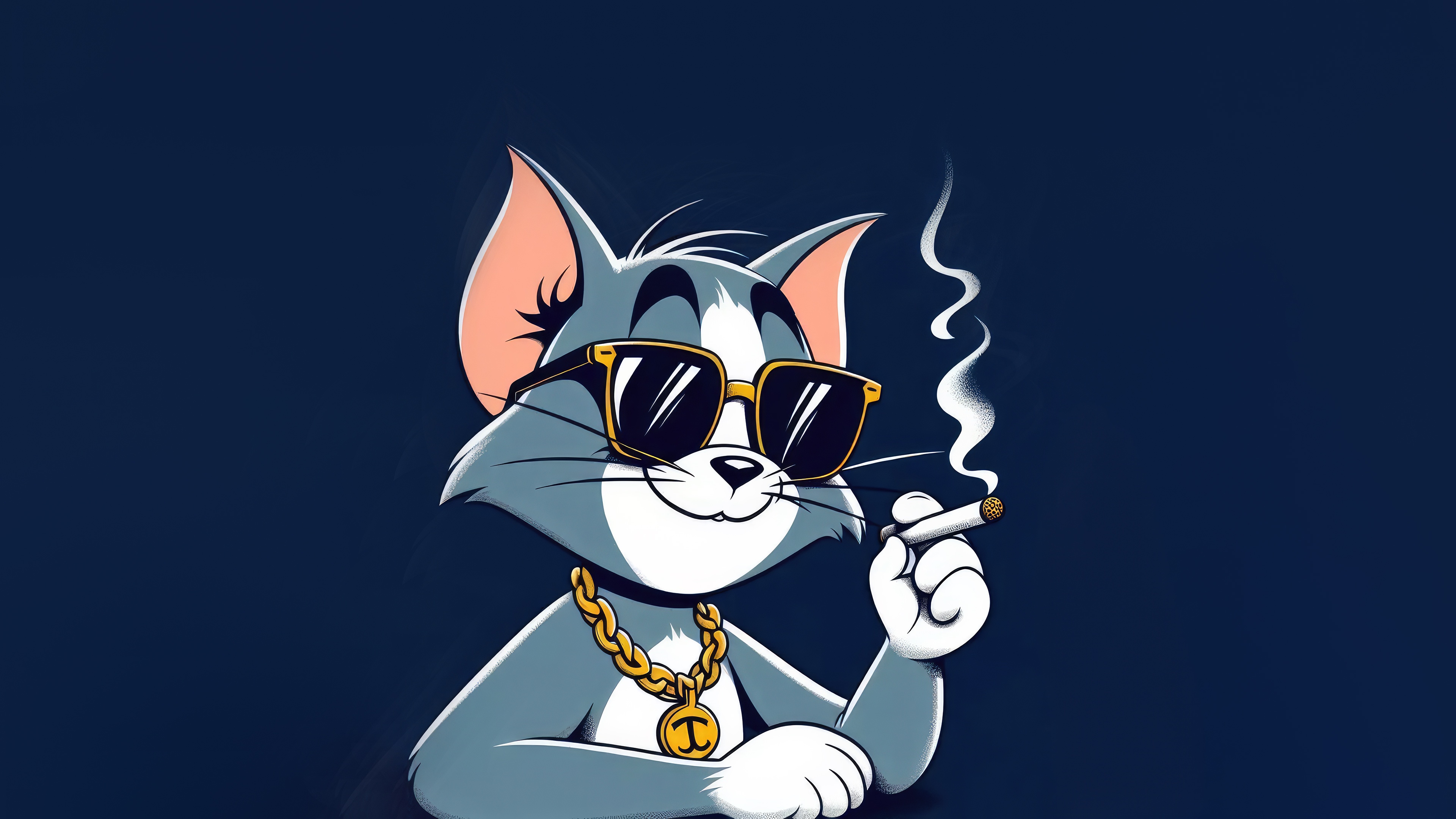 Cool Tom smoking a cigarette HD Wallpaper