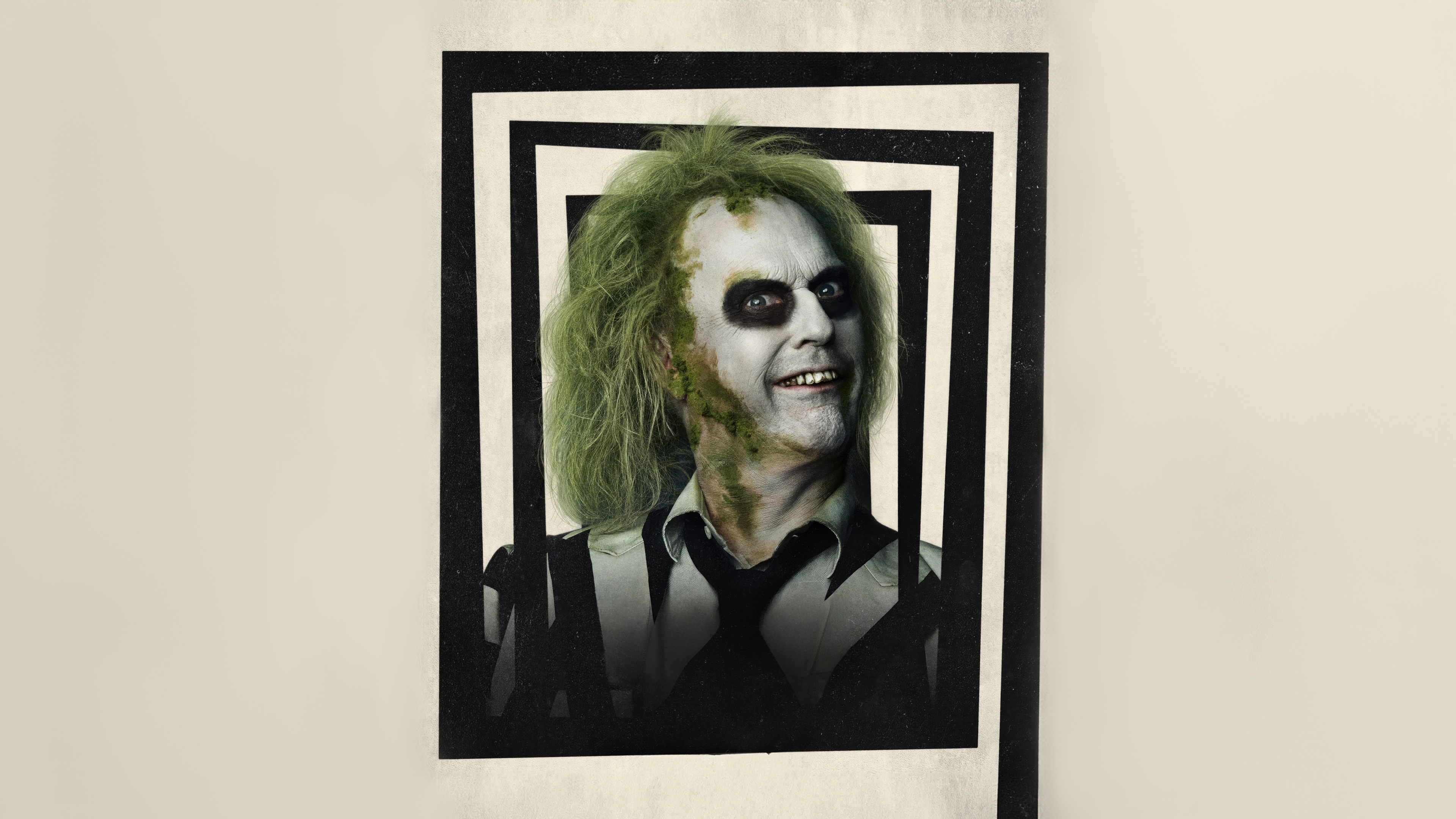 Michael Keaton as Beetlejuice in costume HD Wallpaper