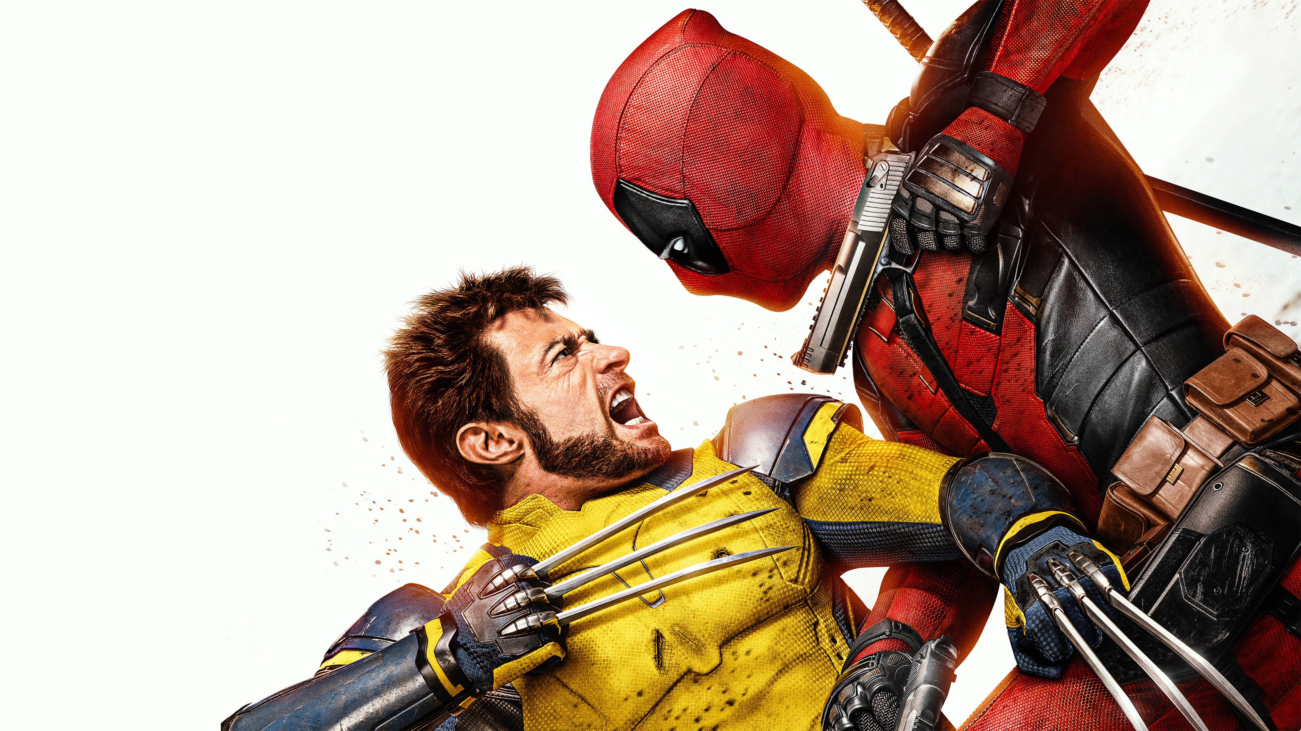 Deadpool and Wolverine fighting HD Wallpaper